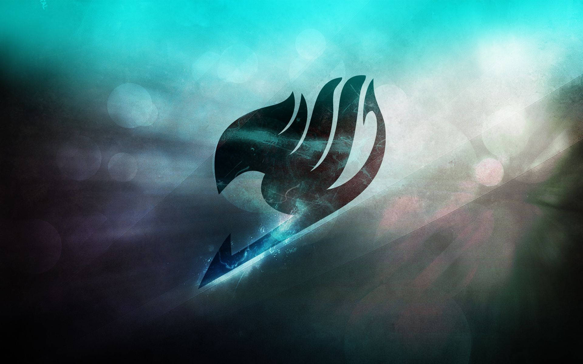 Fairy Tail, blue green, black flame, Full HD Desktop Wallpaper