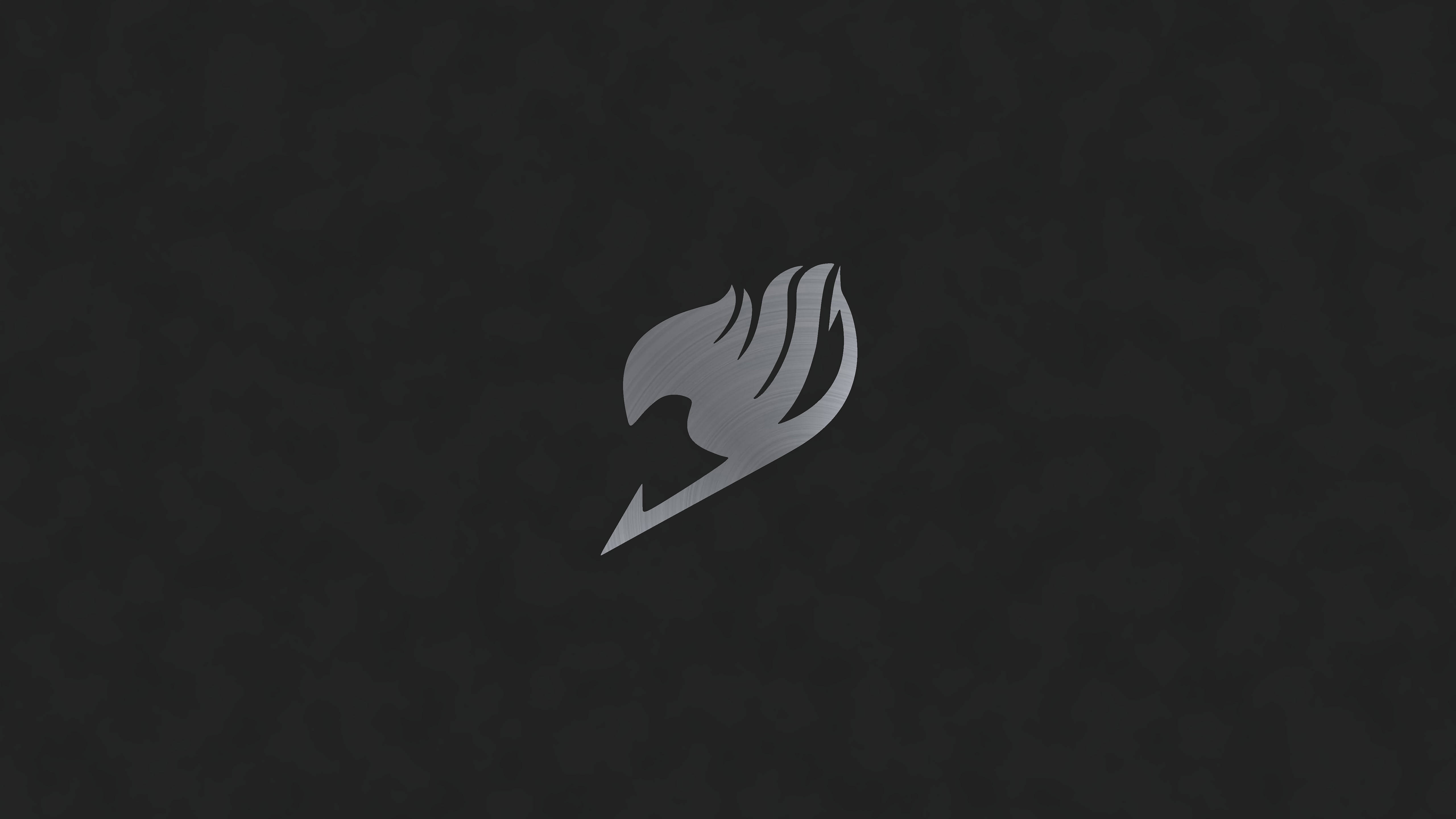 Fairy Tail, silver, stylized flame logo, 5K Desktop Wallpaper