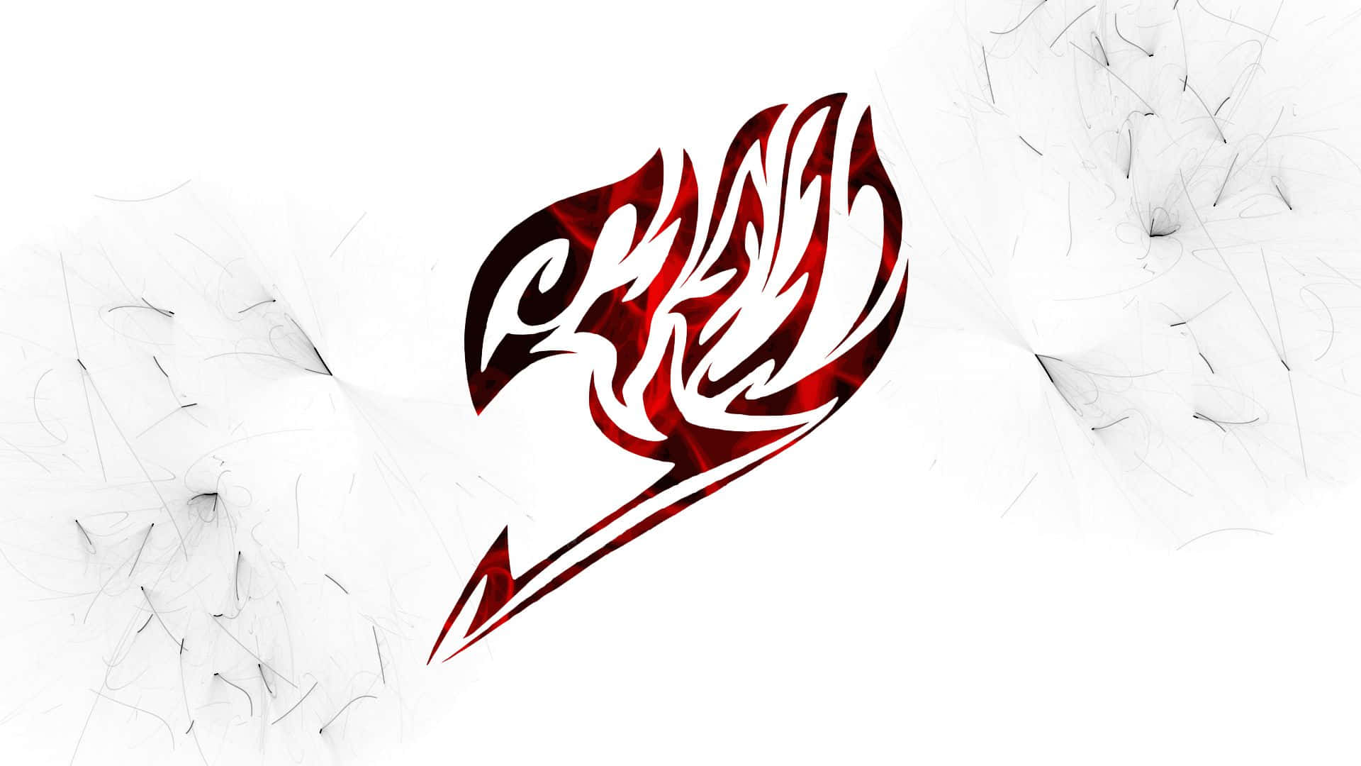 Fairy Tail Logo, red, black, Full HD Desktop Wallpaper