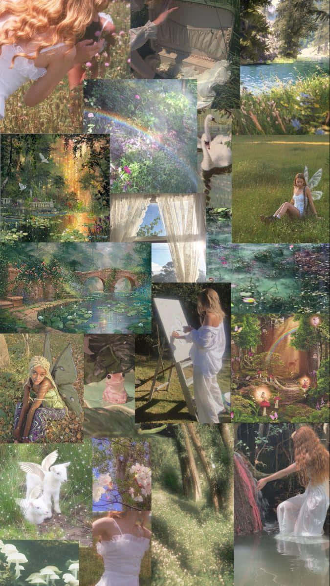 Fairycore, fairies, swans, SD Phone Wallpaper