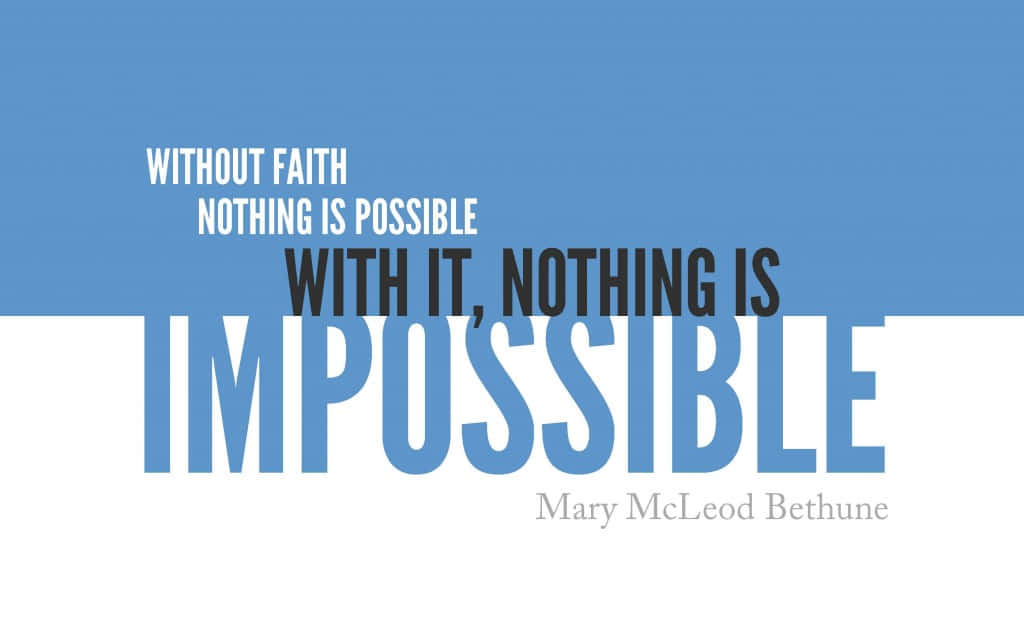 Faith, blue and white gradient background, Bold typography, SD Desktop Wallpaper