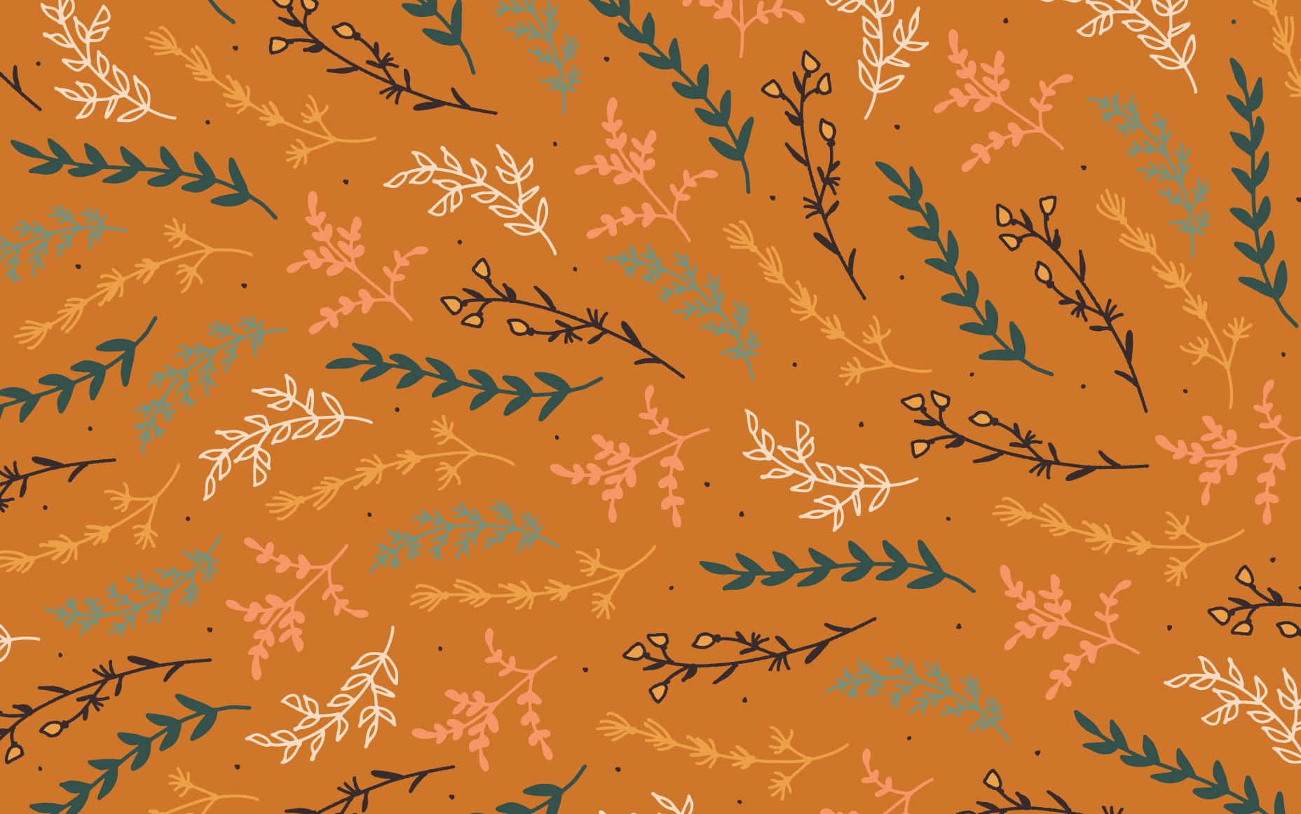 terracotta, coral teal, cream, HD Desktop Wallpaper