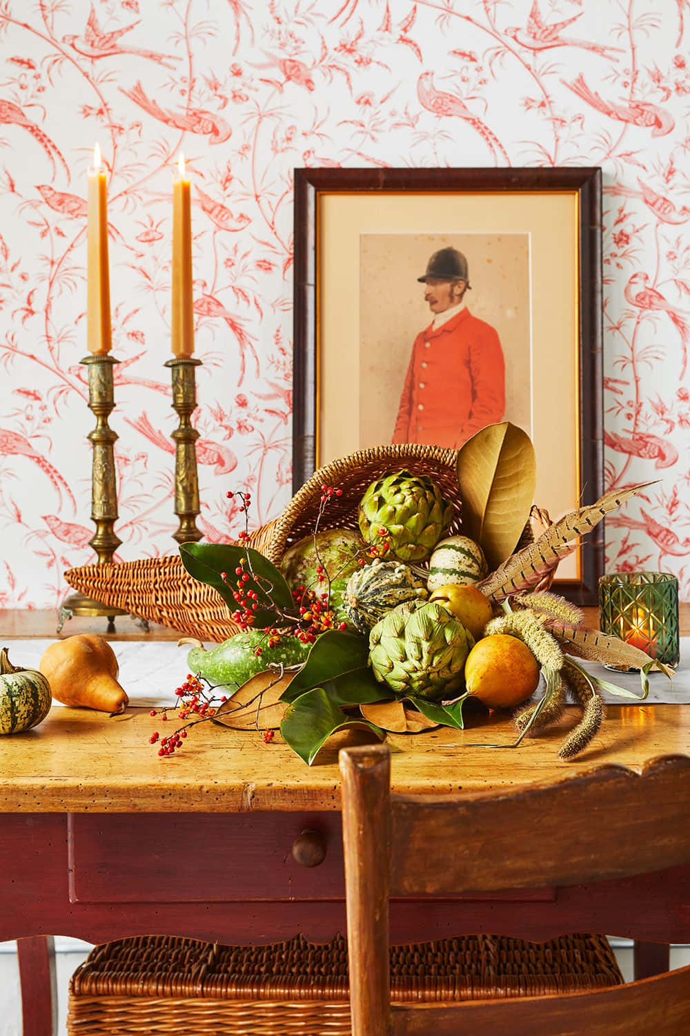 Fall Cornucopia, rustic wooden table, vibrant autumn still life, HD Phone Wallpaper