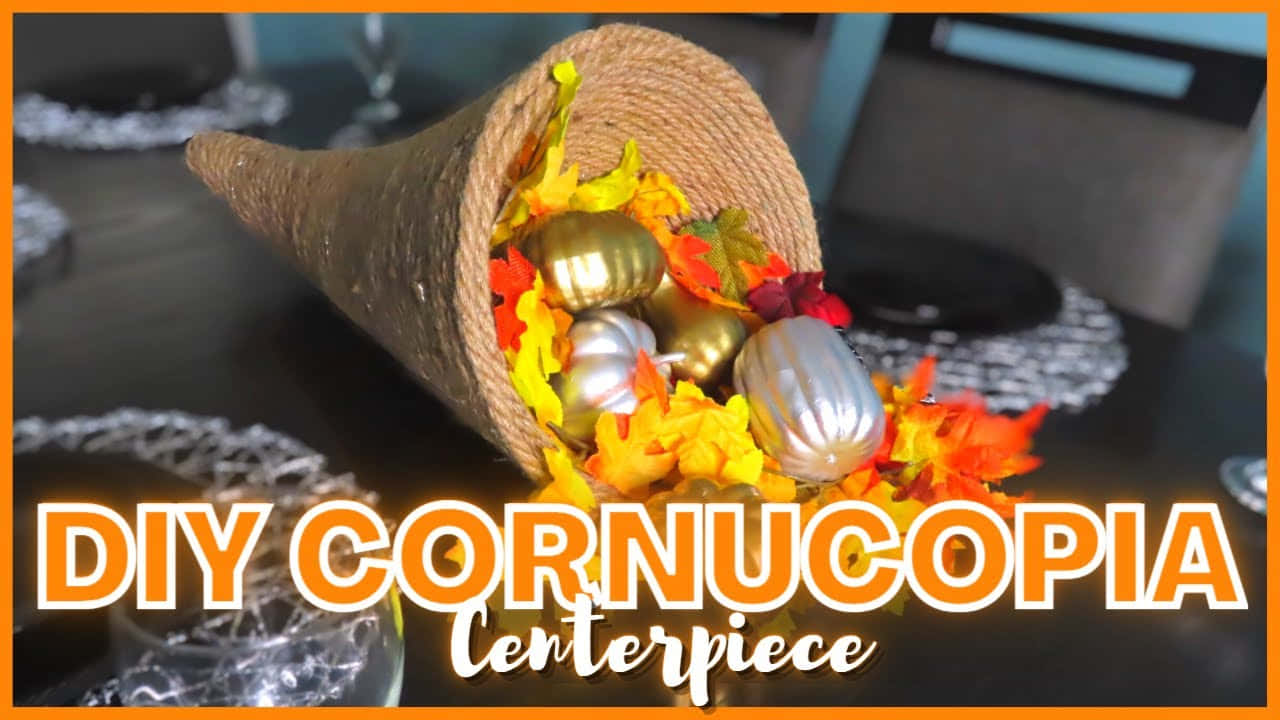 Fall Cornucopia, rustic woven cornucopia, vibrant autumn leaves, HD Desktop Wallpaper