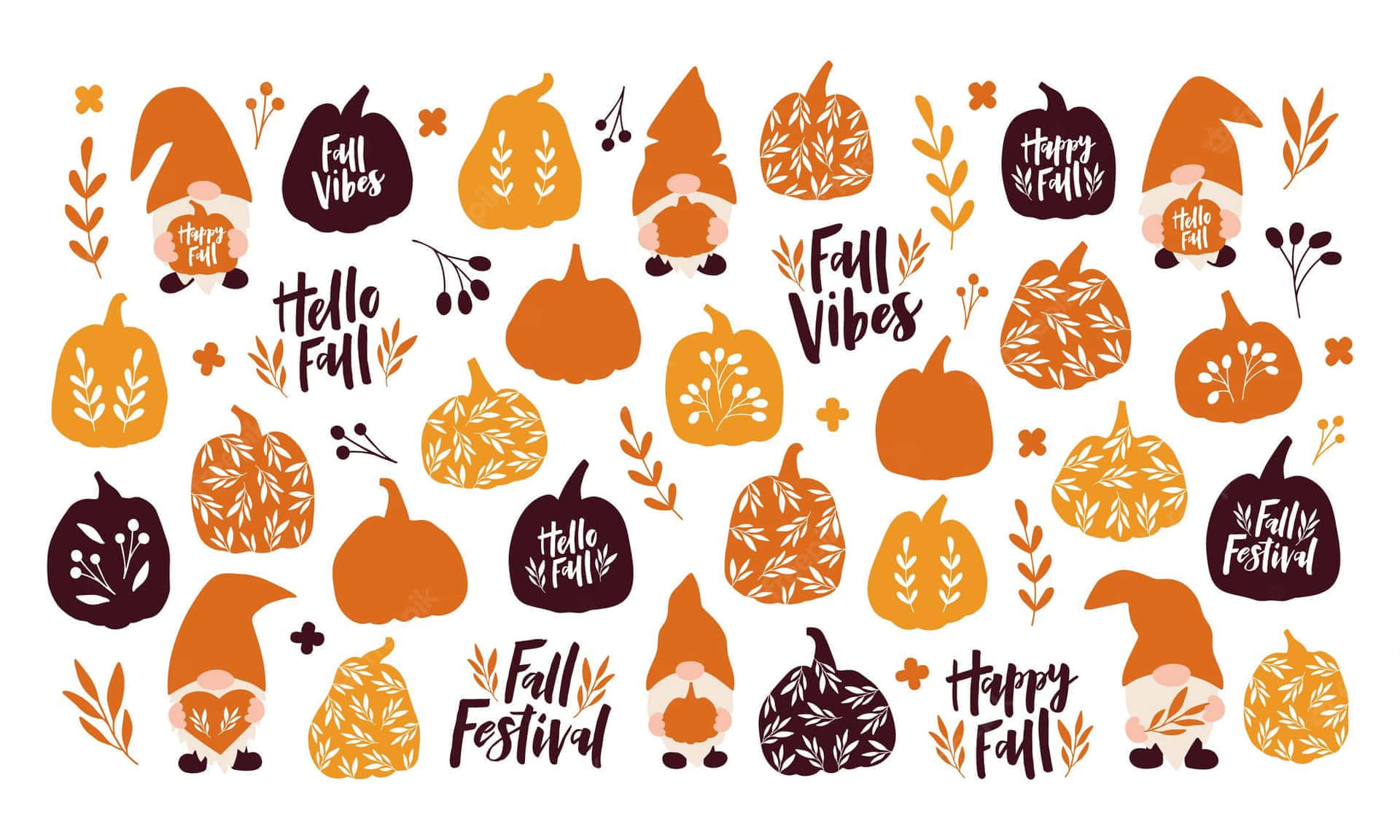 Fall Festival, orange, brown, Full HD Desktop Wallpaper