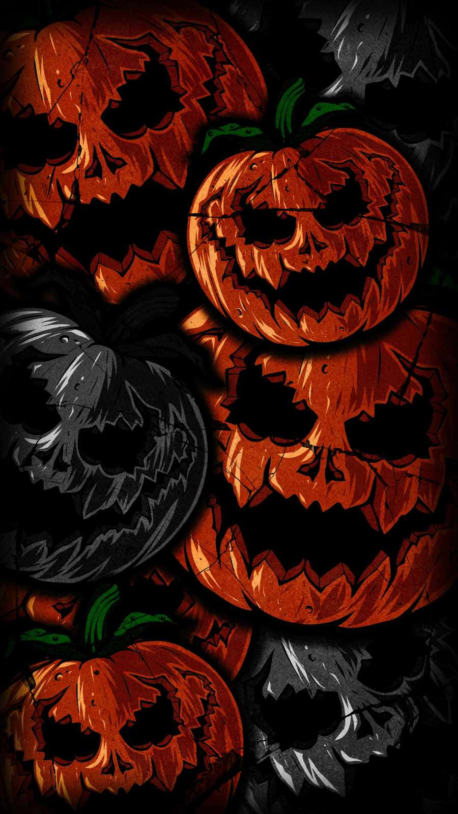 iPhone, jack-o'-lantern, orange, HD Phone Wallpaper