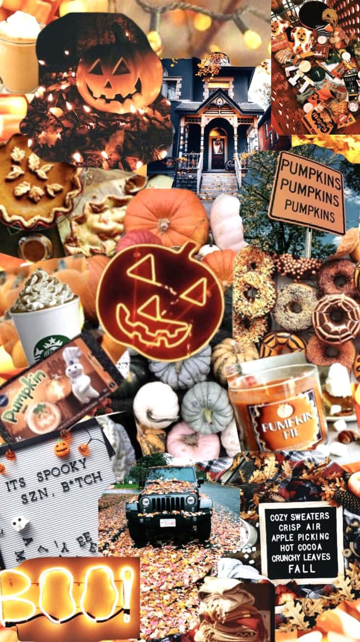 Fall Halloween, iPhone, pumpkins, HD Phone Wallpaper