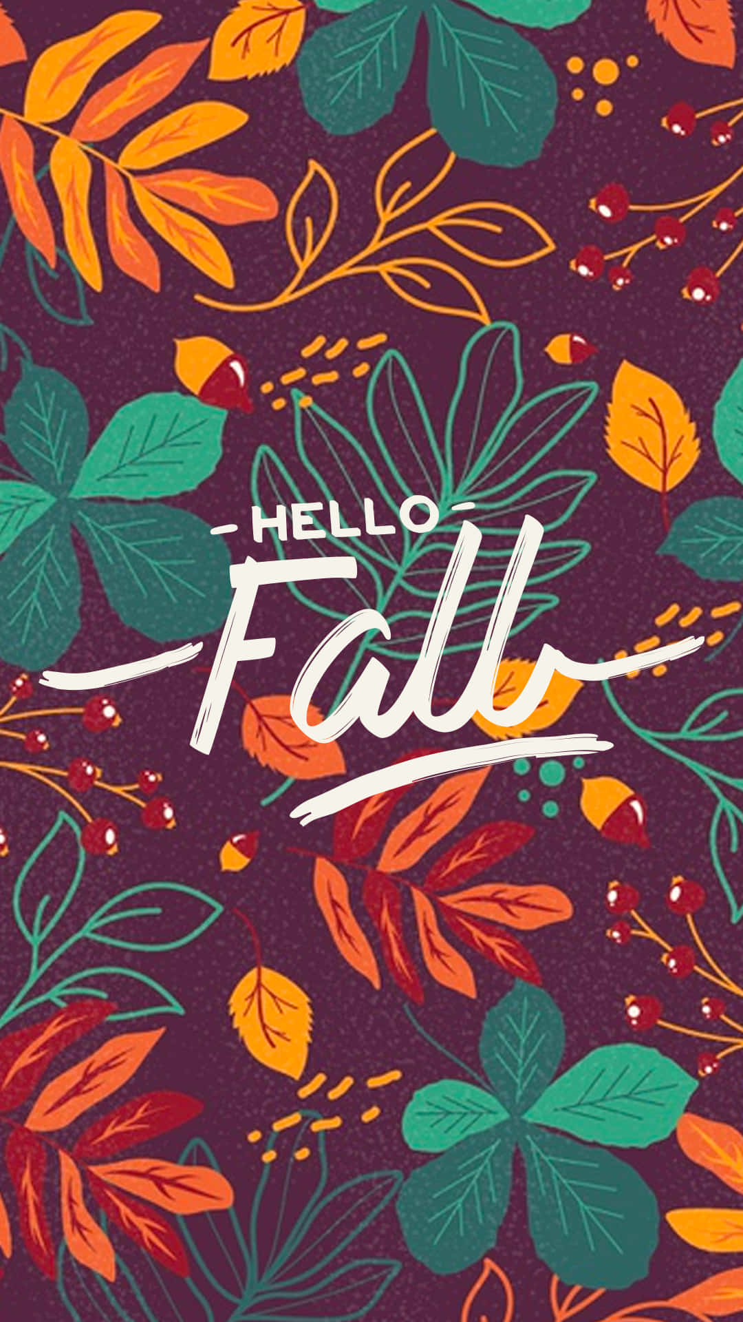 iPhone, Fall Aesthetic, hello fall, Full HD Phone Wallpaper
