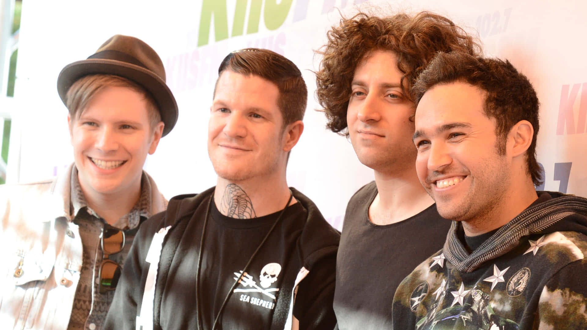 Fall out boy, spotlight, bright event backdrop, Full HD Desktop Wallpaper