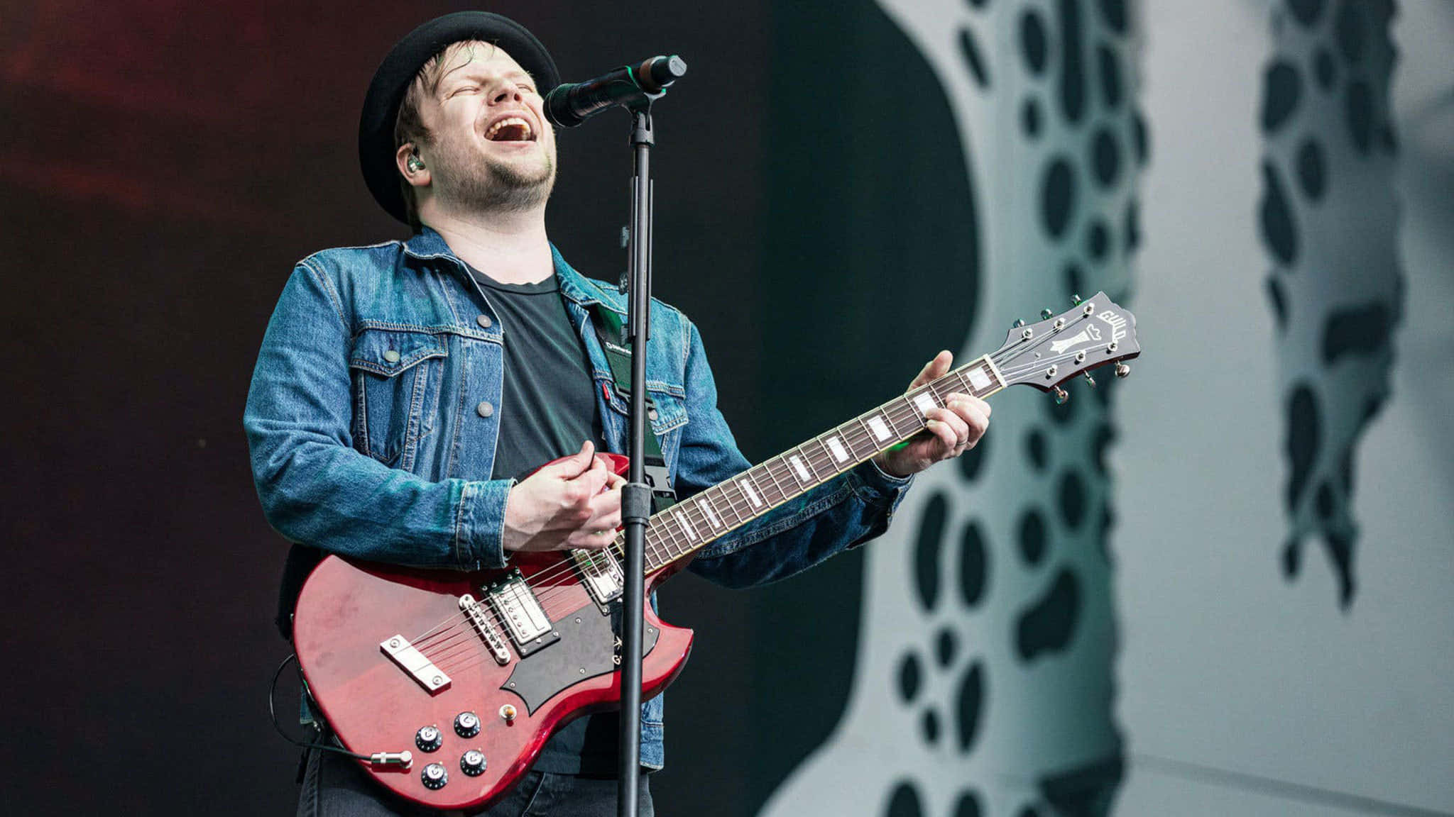 Fall Out Boy, denim jacket, black hat, Full HD Desktop Wallpaper