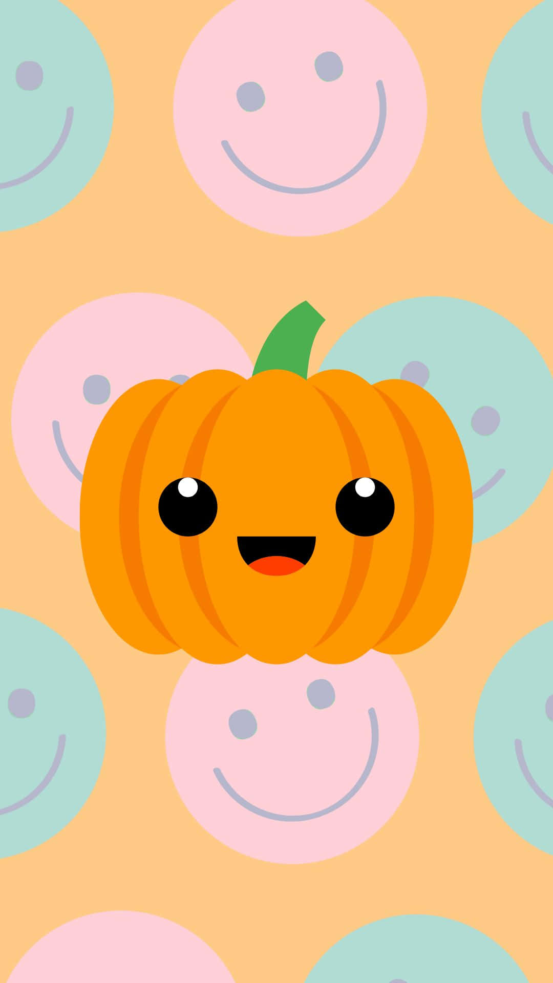cute pumpkin, 1080 x 1920 wallpaper, pastel pink, Full HD Phone Wallpaper