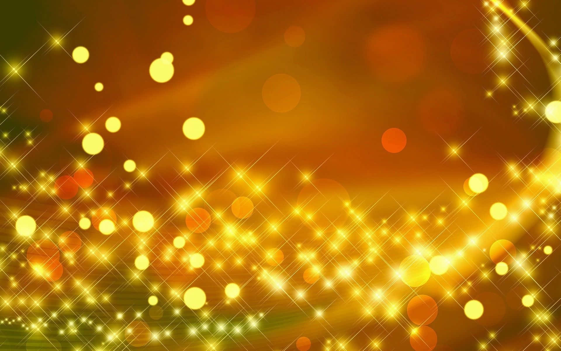 yellow, sunrise, golden sparkles, Full HD Desktop Wallpaper