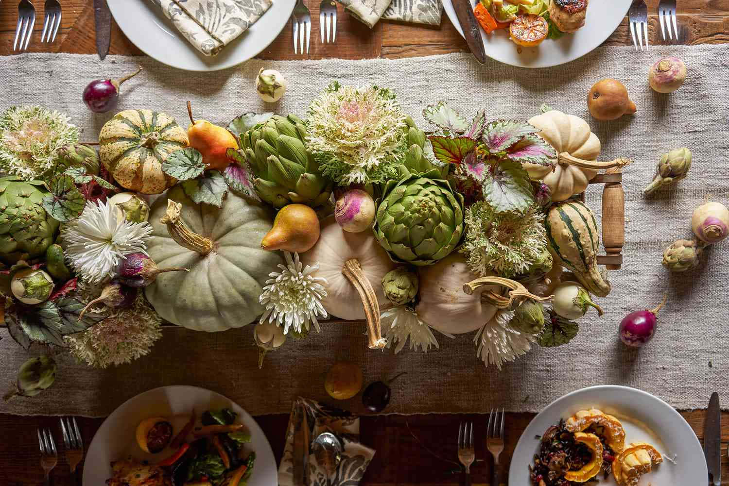 Fall Thanksgiving, rustic autumn table, pumpkins, HD Desktop Wallpaper