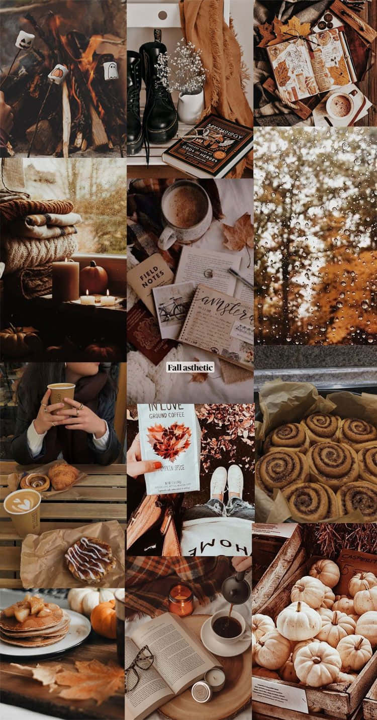 autumn food, pumpkins, cinnamon rolls, HD Phone Wallpaper