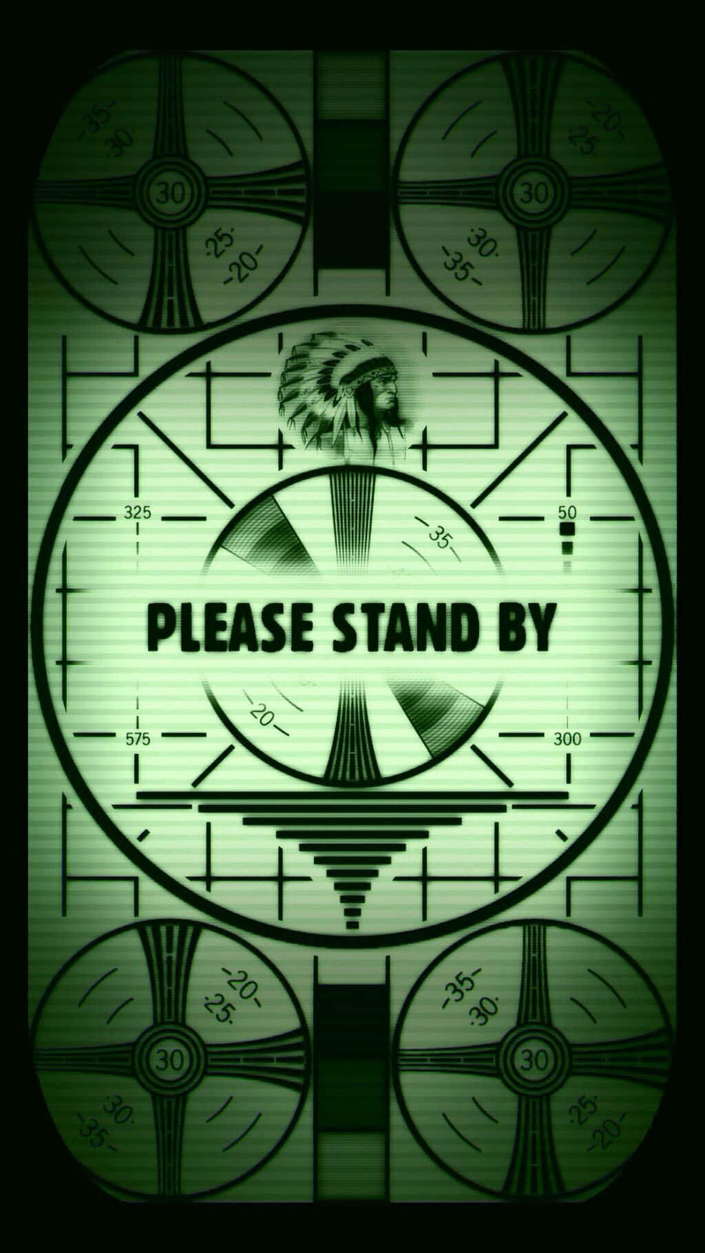 Fallout 1, green-tinted radar screen, Native American profile, HD Phone Wallpaper