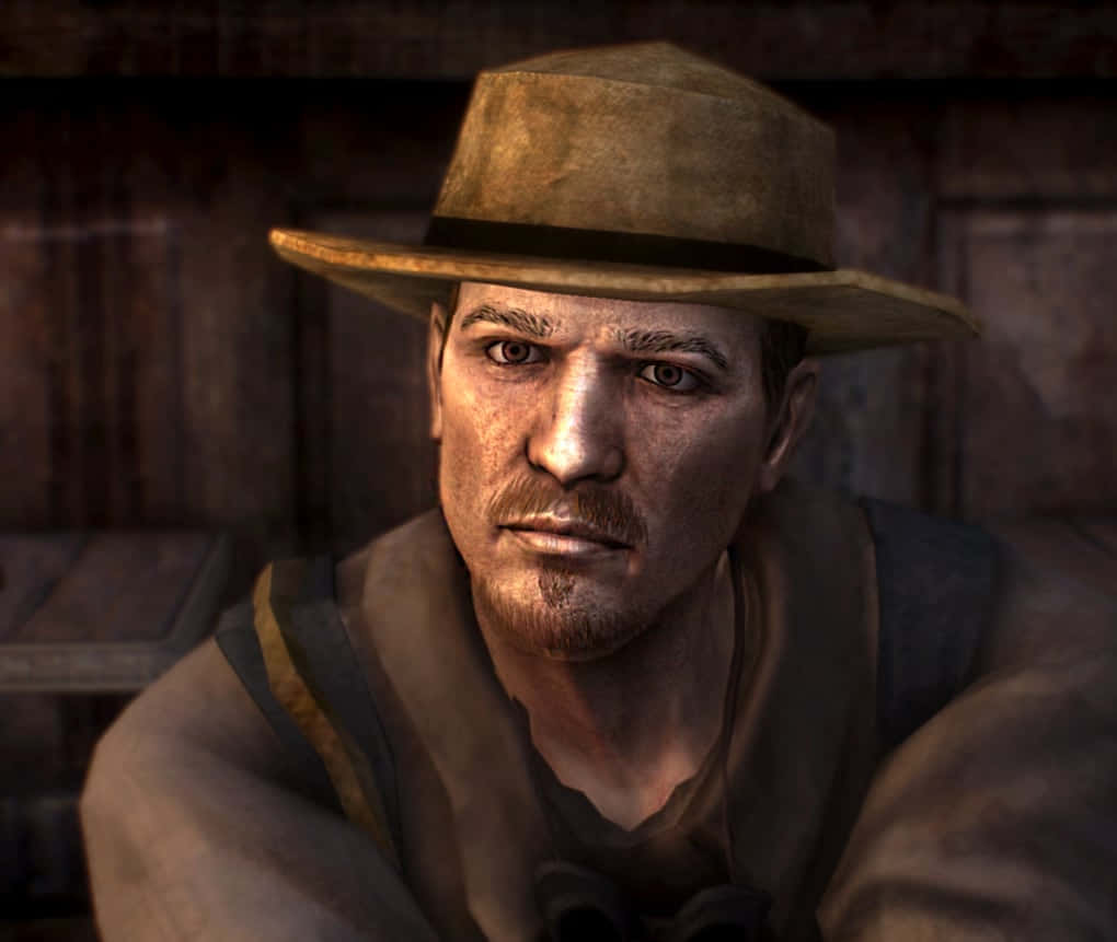 Fallout, rugged adventurer, worn fedora, SD Desktop Wallpaper