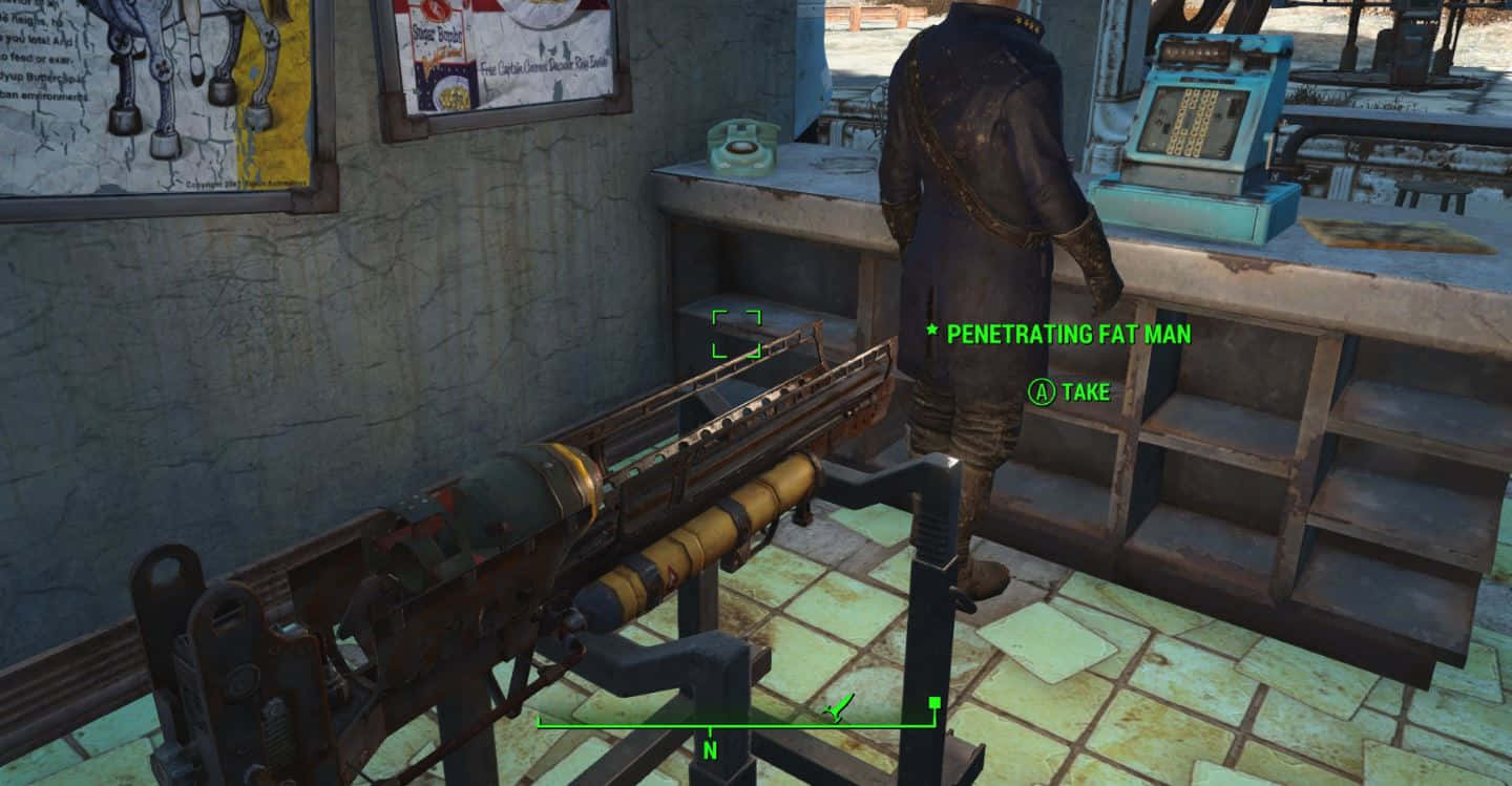 Fallout 4, Fat Man, rusted heavy weapon, HD Desktop Wallpaper