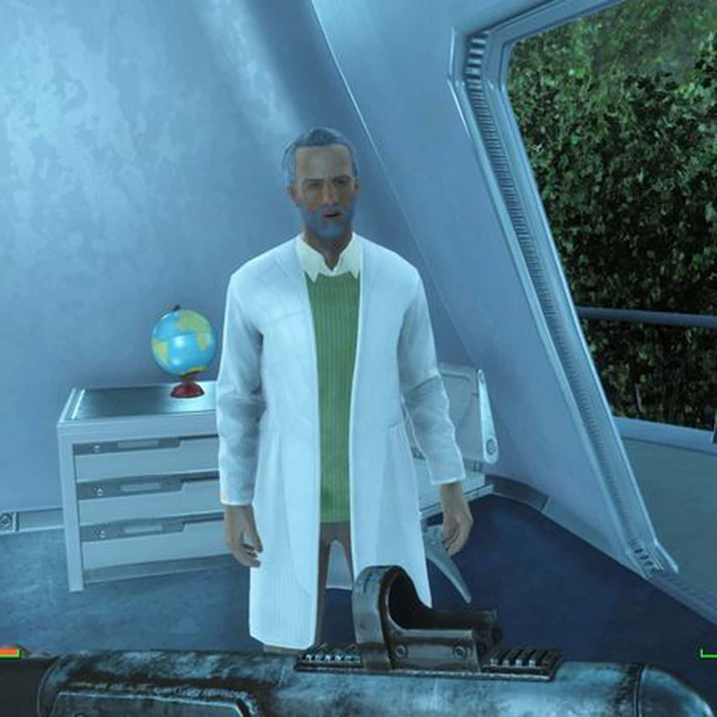 Fallout 4 Institute, white lab coat, futuristic lab, HD Desktop Wallpaper