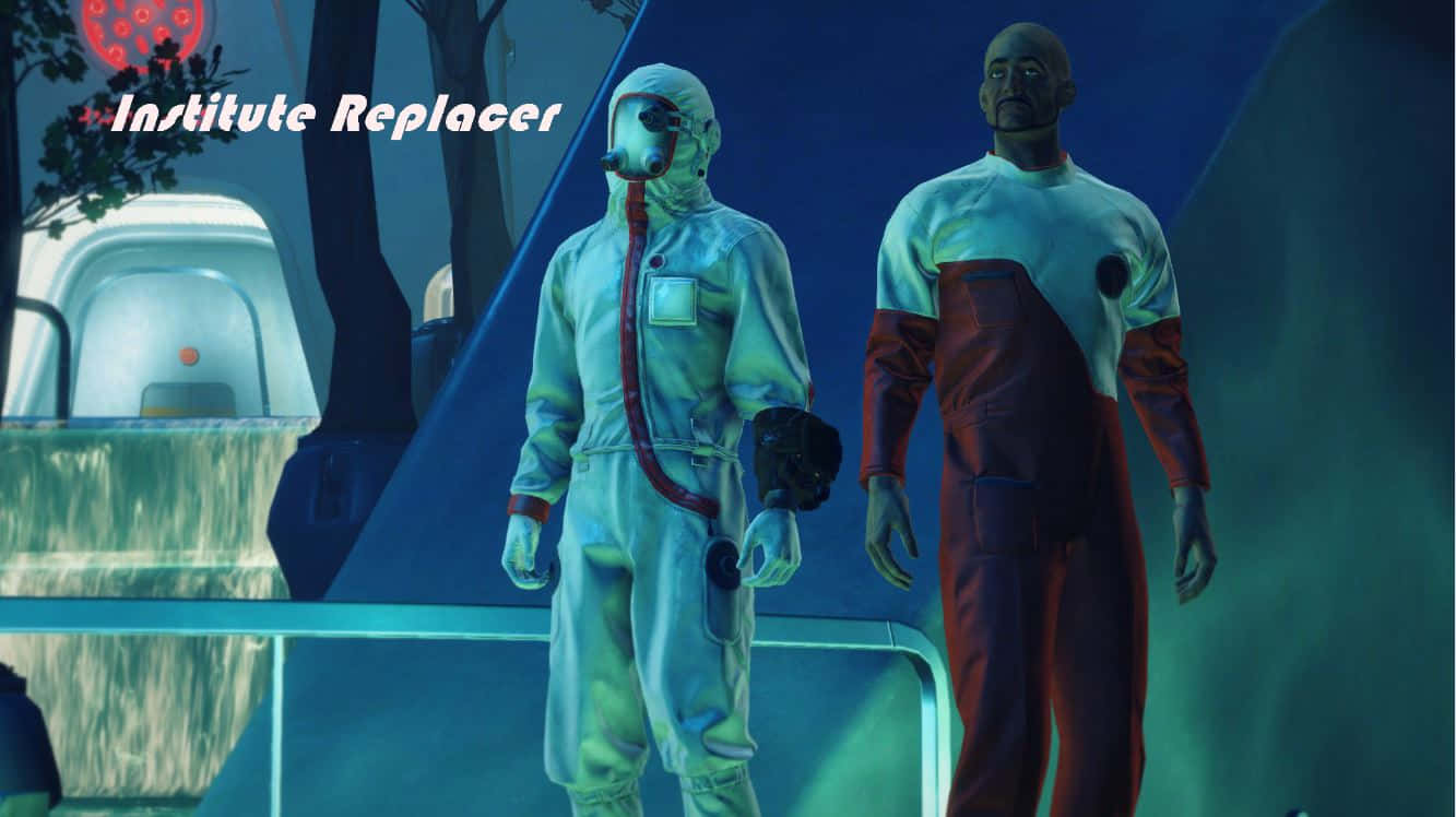 Fallout 4 Institute, hazmat suits, red jumpsuit, HD Desktop Wallpaper