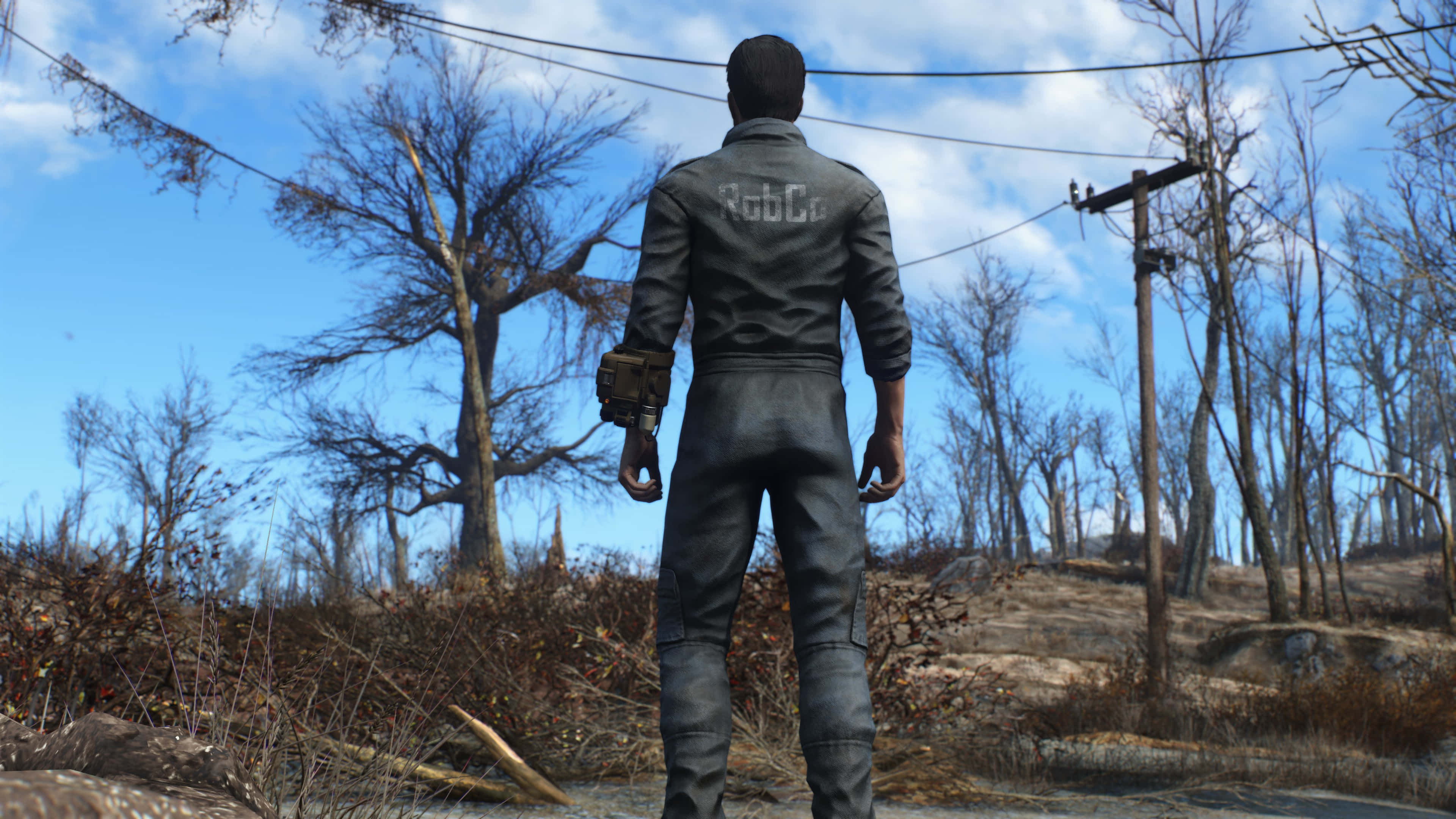 Fallout 4, The Capital Wasteland, gray jumpsuit, 4K Desktop Wallpaper