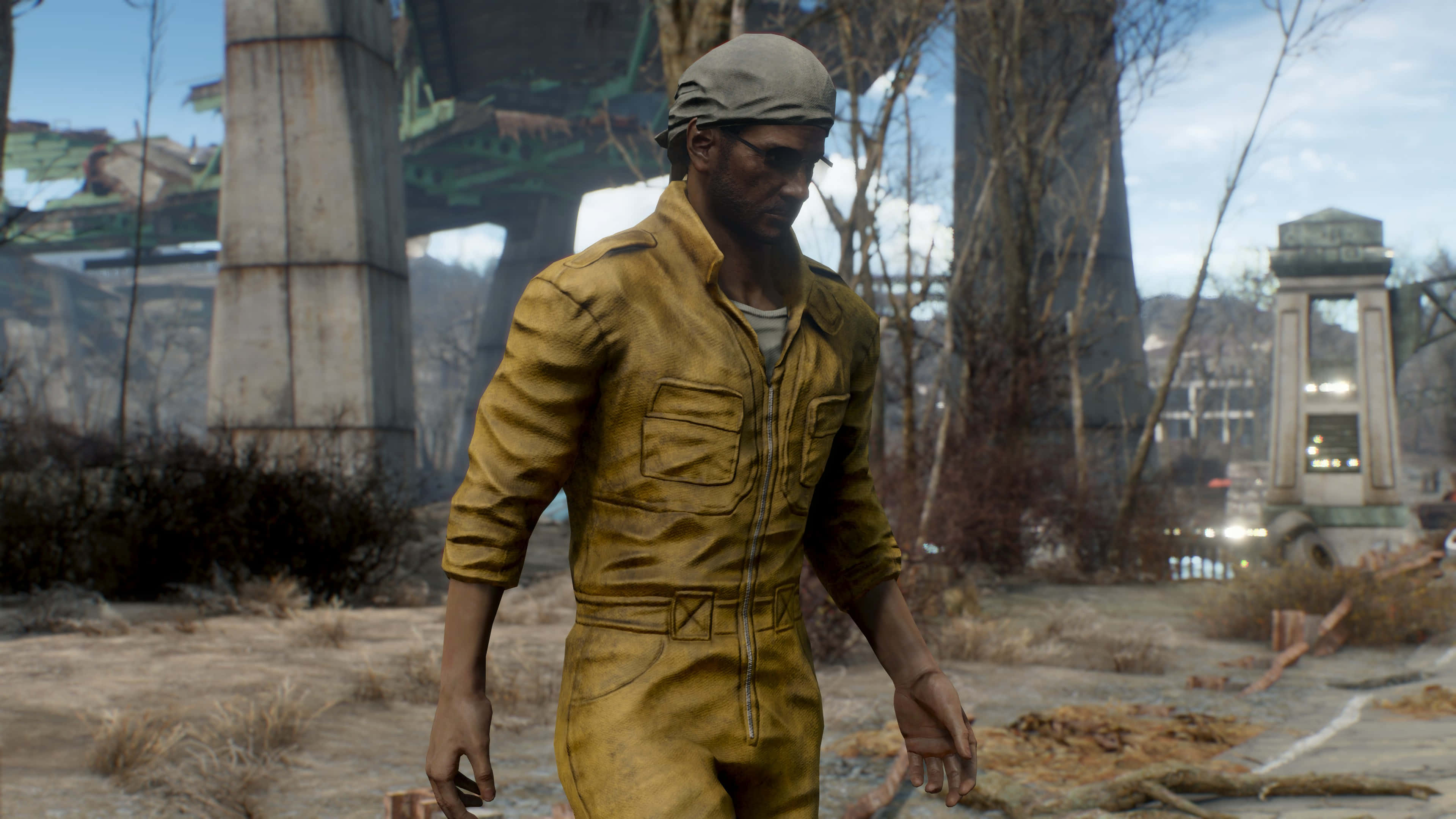 Fallout 4, The Capital Wasteland, yellow jumpsuit, 4K Desktop Wallpaper