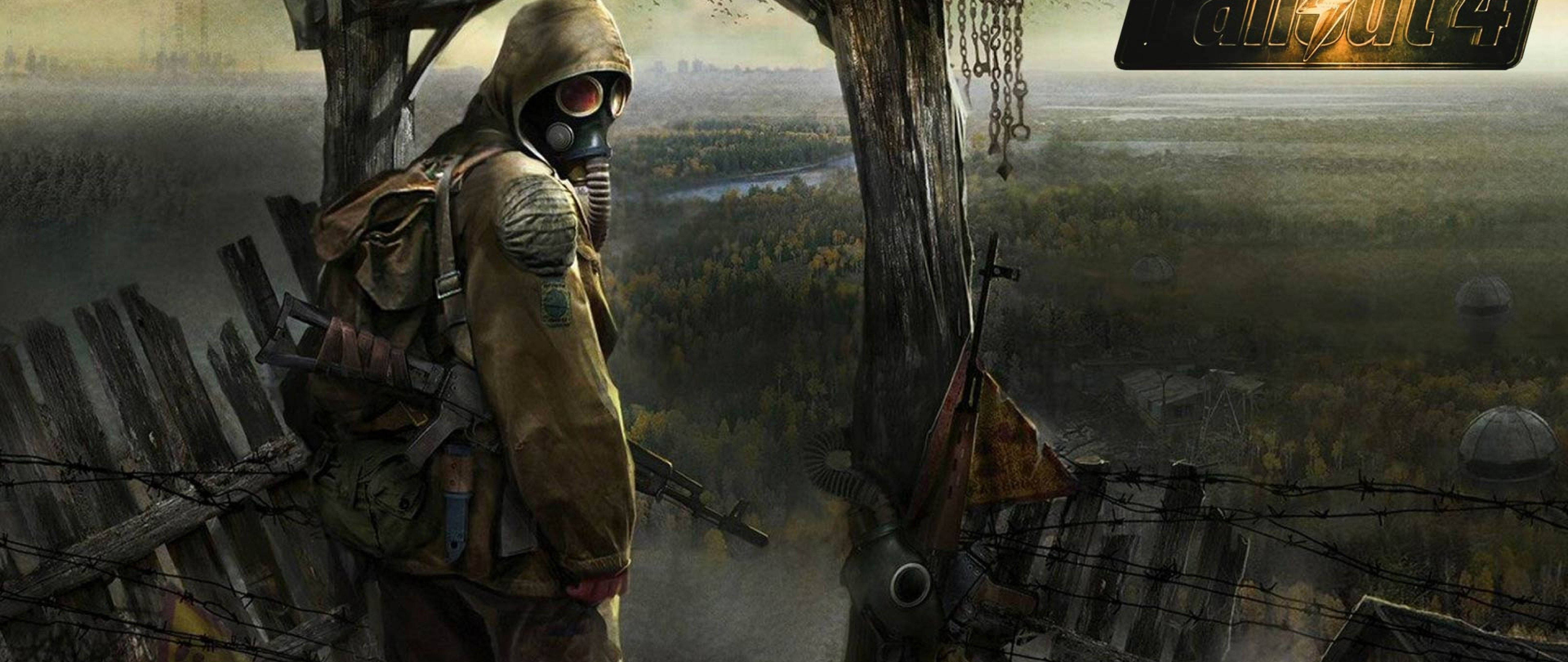 Fallout 4, gas mask, tattered uniform, 5K Desktop Wallpaper