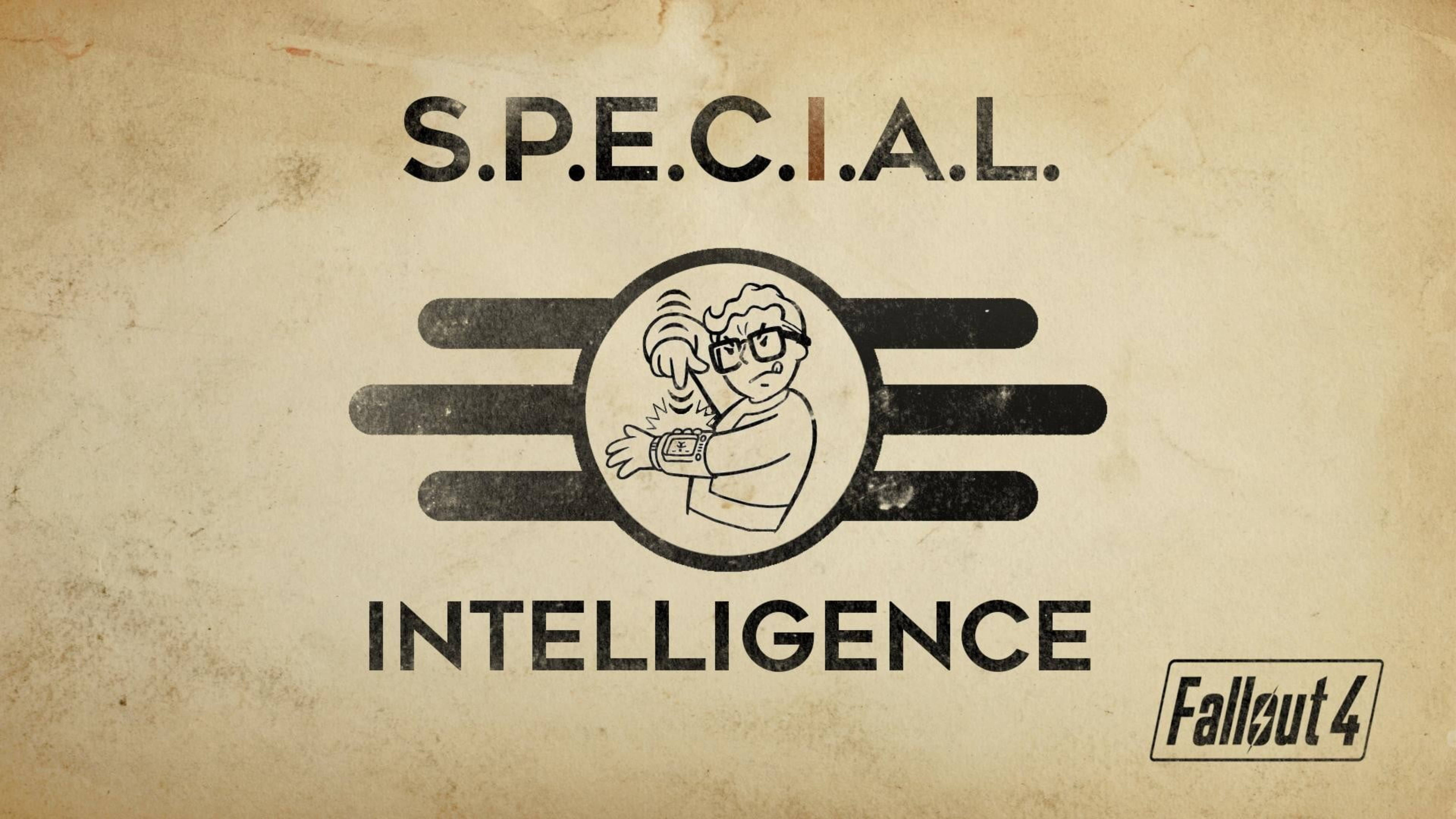 Fallout 4, S.P.E.C.I.A.L., cartoon scientist, 5K Desktop Wallpaper