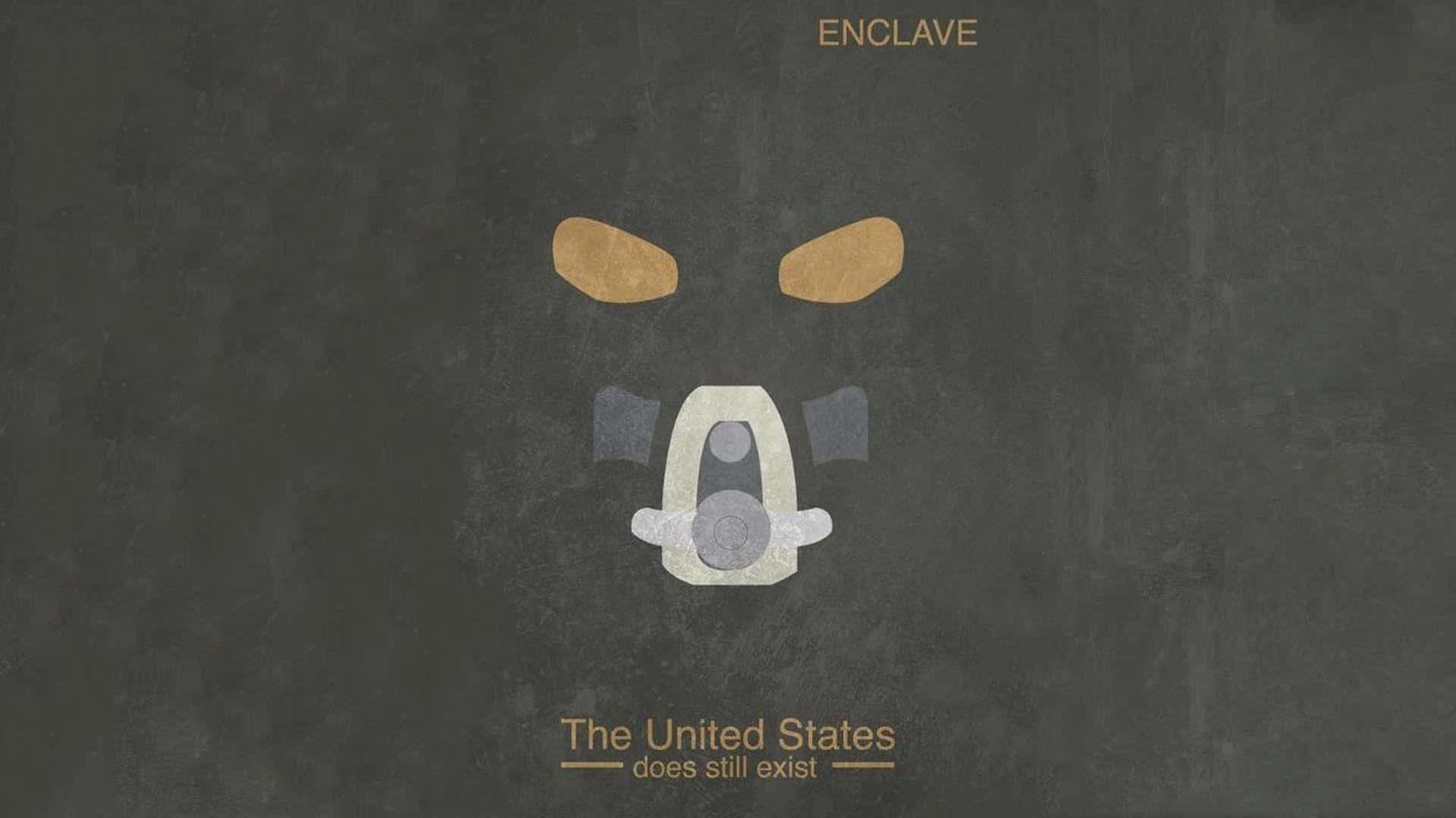 Fallout Enclave, gas mask, gold eyes, Full HD Desktop Wallpaper