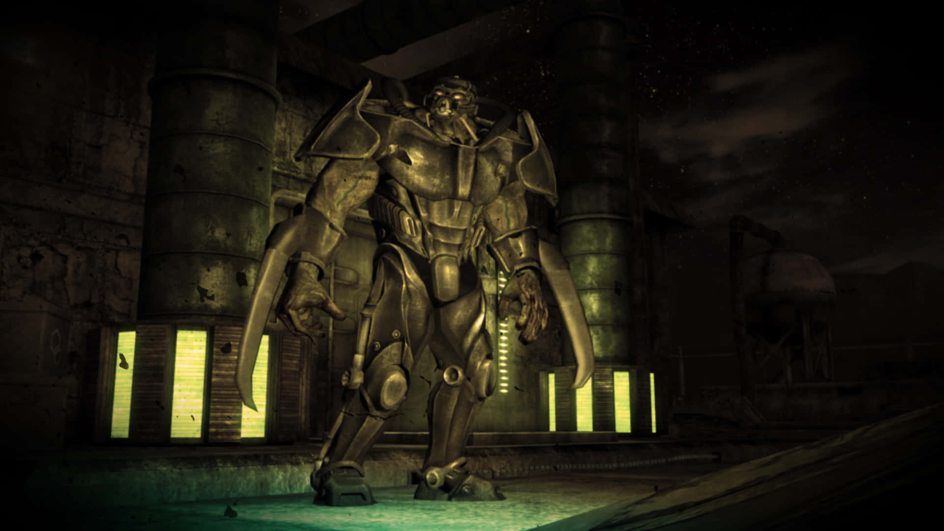 Fallout Enclave, robot, industrial ruin, Full HD Desktop Wallpaper