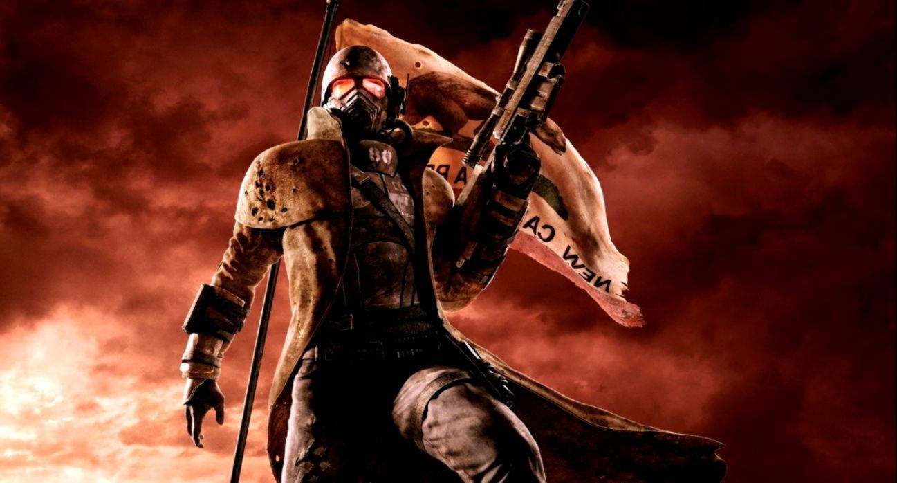 Fallout New Vegas, courier, red sky, HD Desktop Wallpaper