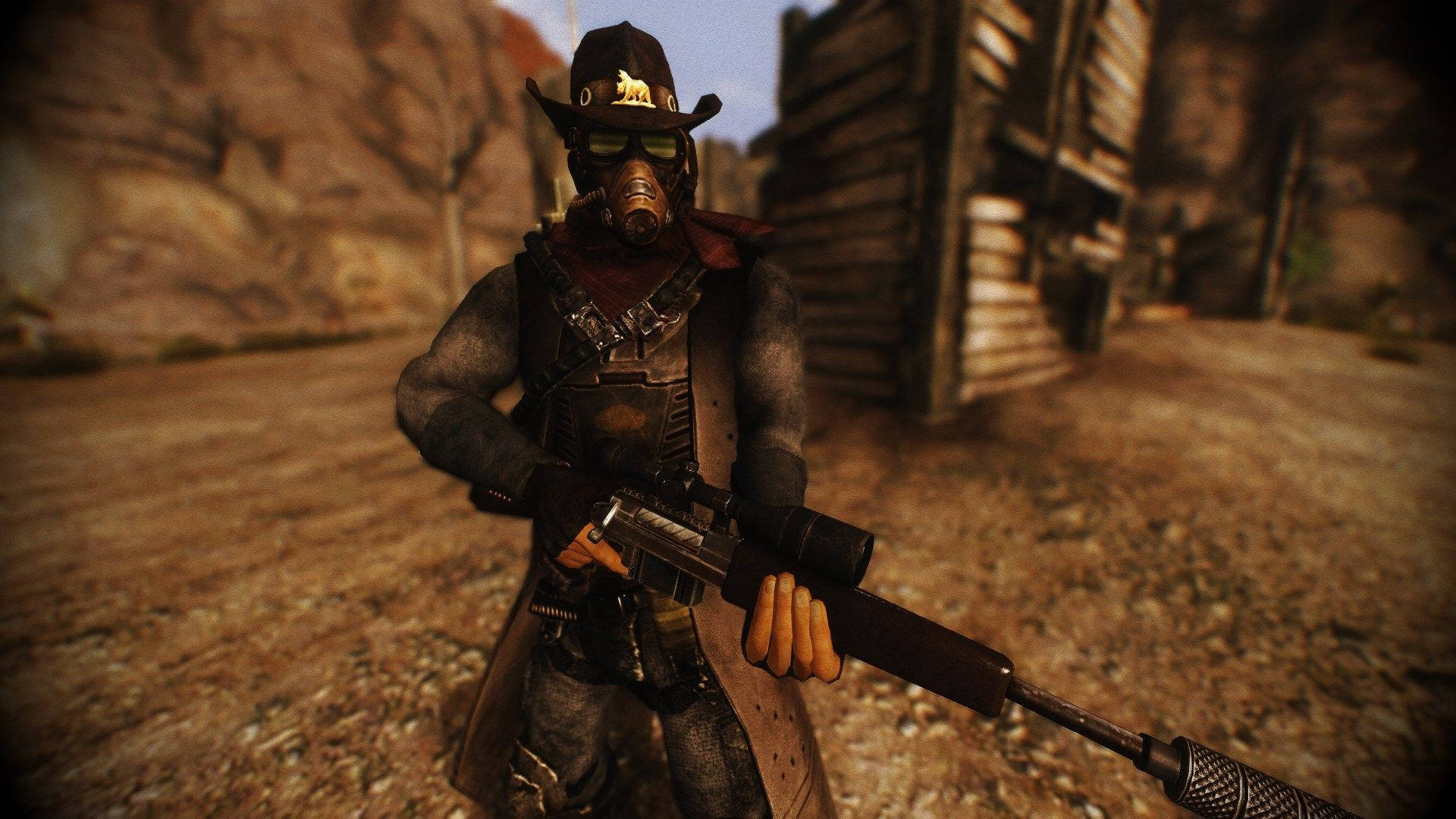 Fallout New Vegas, courier, cowboy, Full HD Desktop Wallpaper