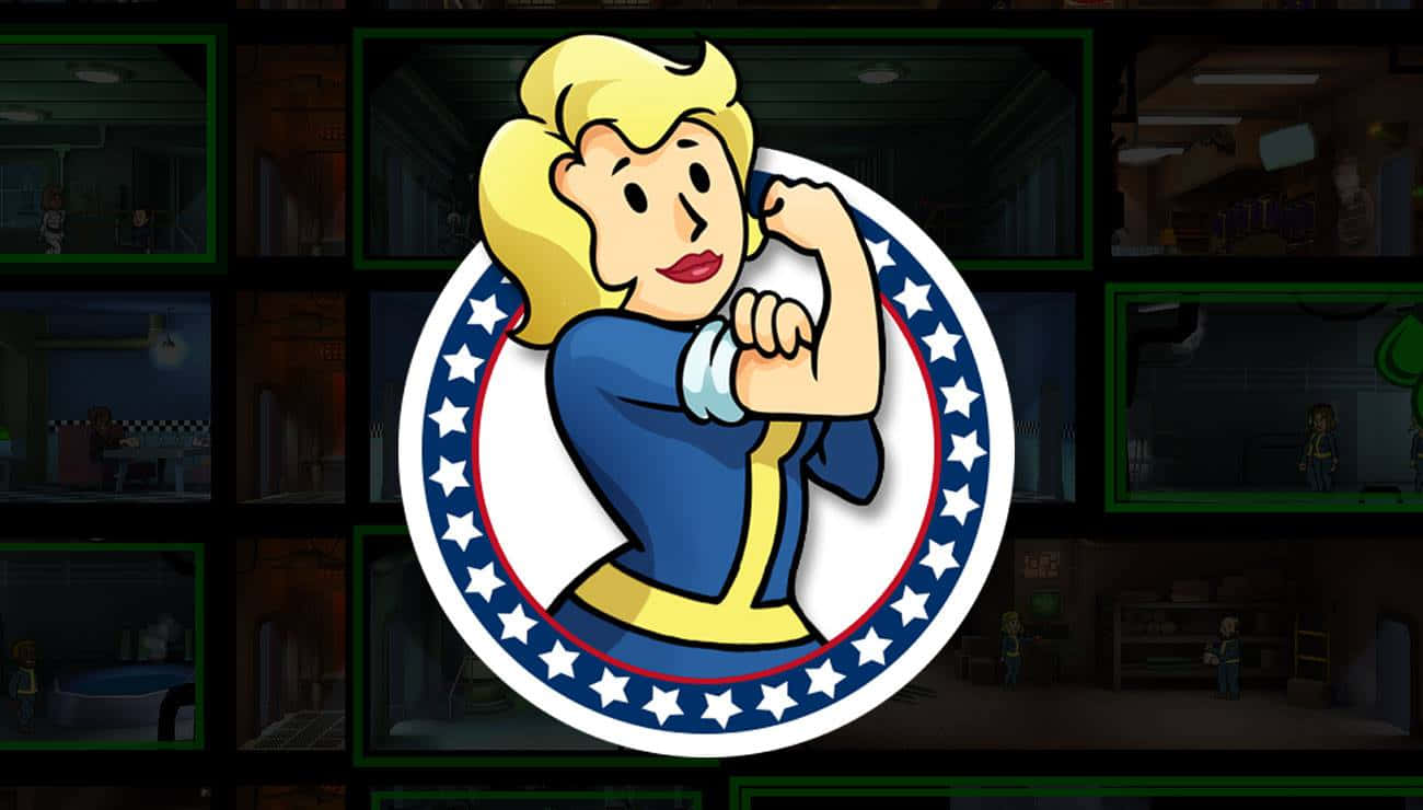 Fallout Shelter, cartoon woman, blonde hair, HD Desktop Wallpaper