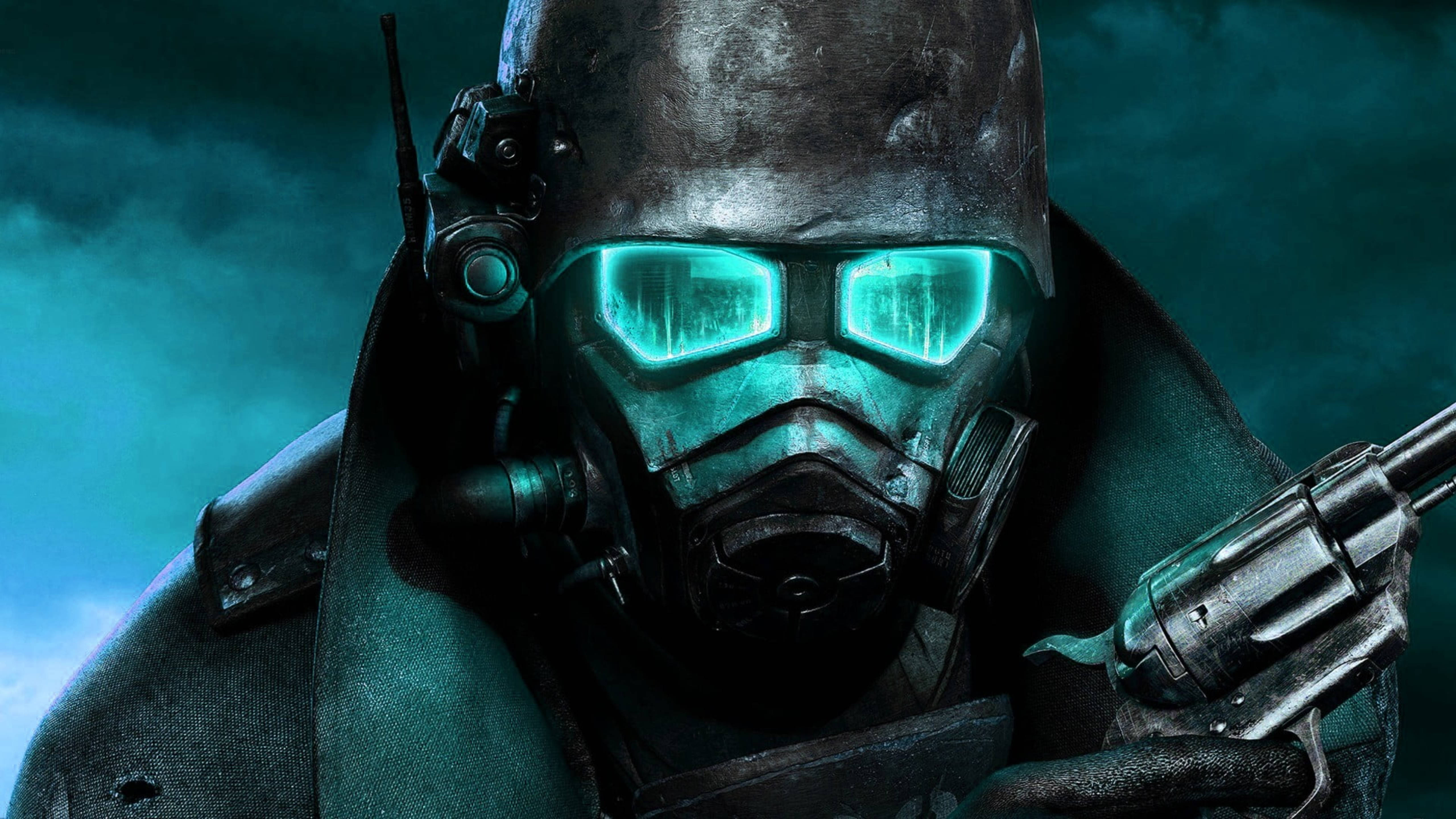 Fallout 4, man in mask, dark helmet, 5K Desktop Wallpaper