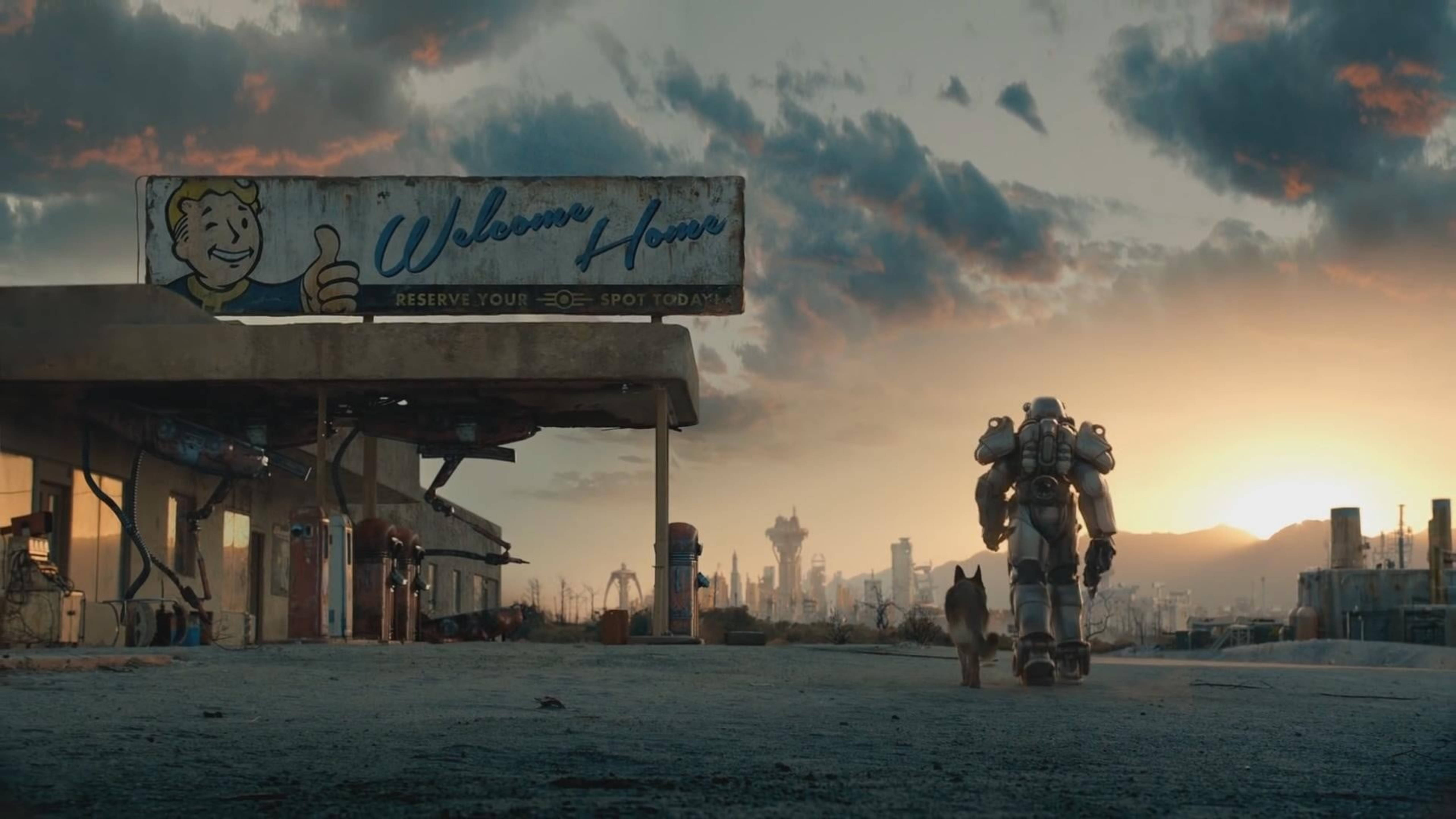 Fallout 4, dilapidated gas station, rusty gas station, 5K Desktop Wallpaper