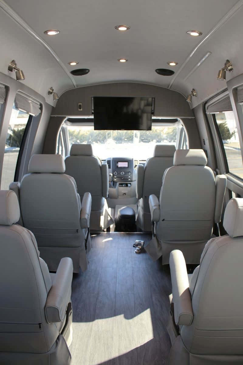 Family Car, modern luxury van, gray leather seats, SD Phone Wallpaper