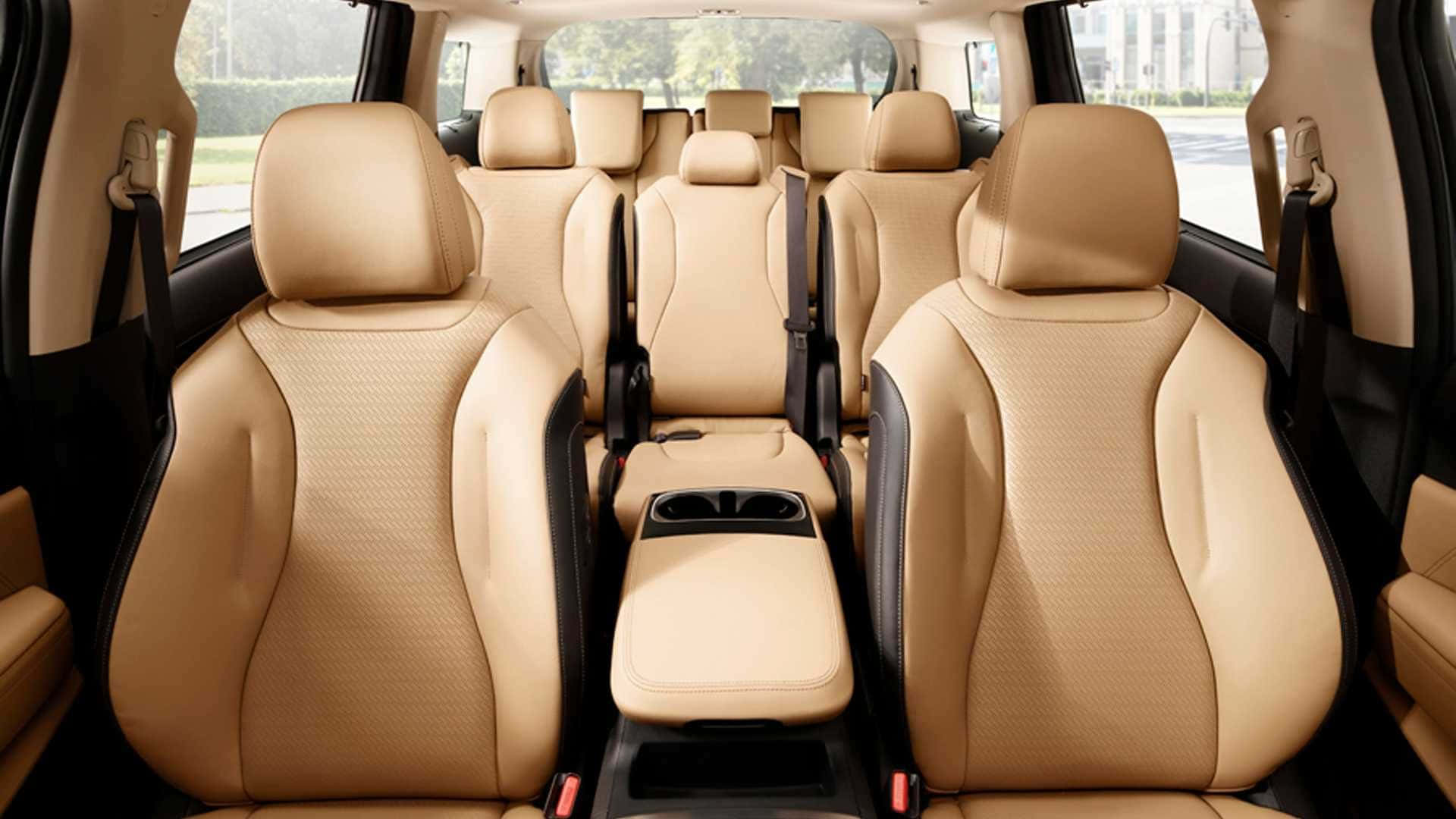 Family Car, modern minivan, beige leather seats, Full HD Desktop Wallpaper