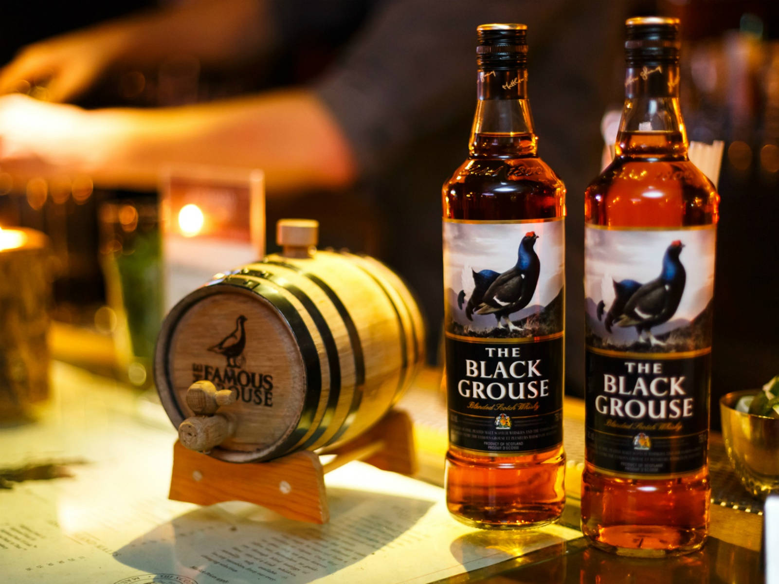 The Black Grouse, whisky, bottles, HD Desktop Wallpaper