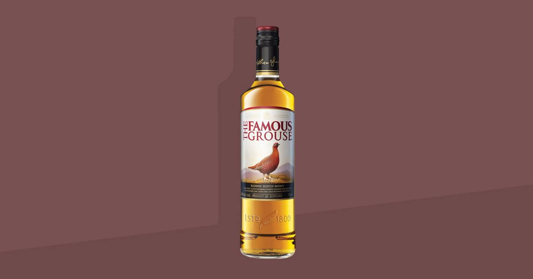 The Famous Grouse, muted maroon gradient, soft shadowing, HD Desktop Wallpaper