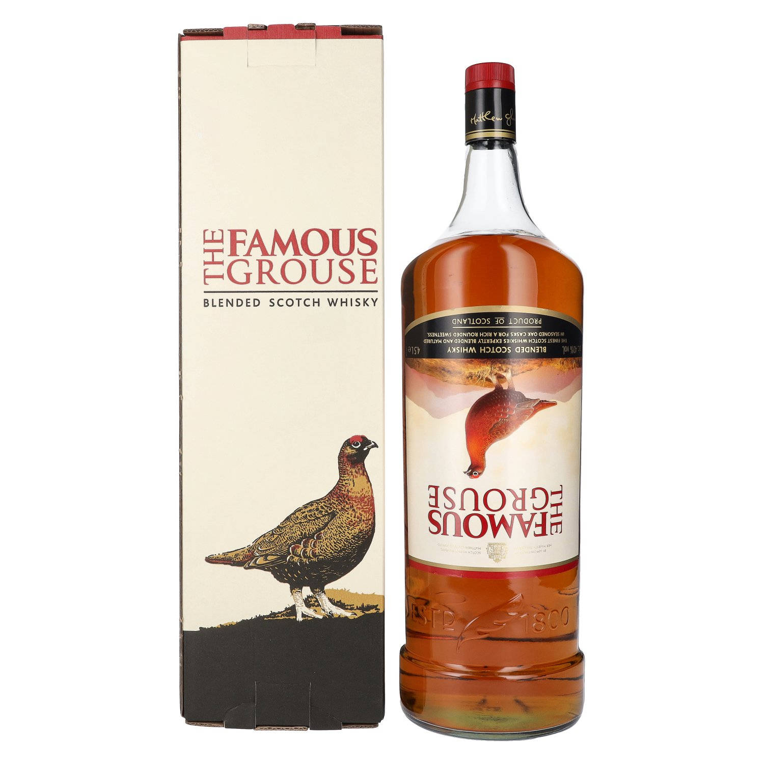 Famous Grouse, upside-down label, red grouse, HD Desktop Wallpaper