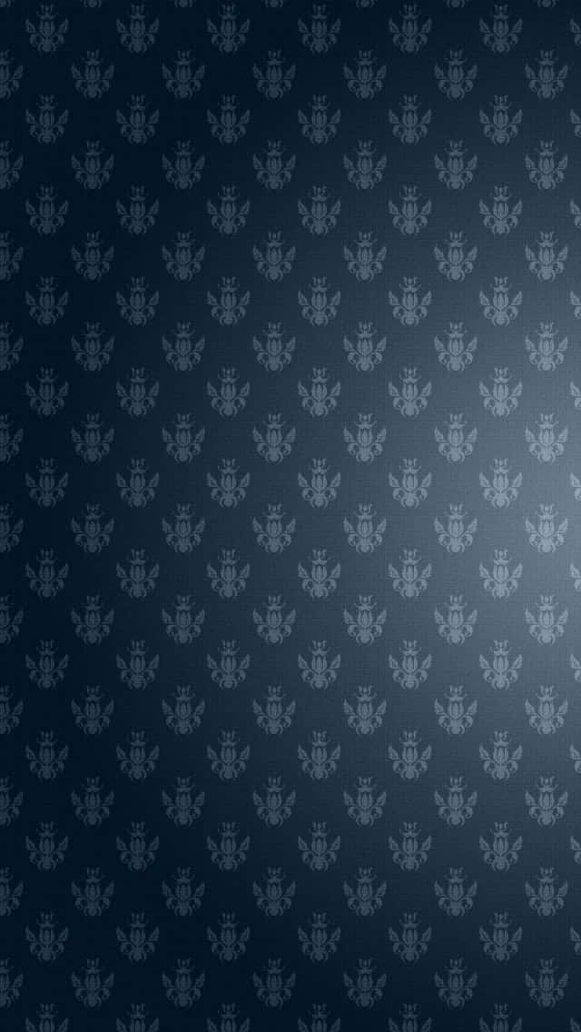 Fancy, blue, fleur de lis, SD Phone Wallpaper
