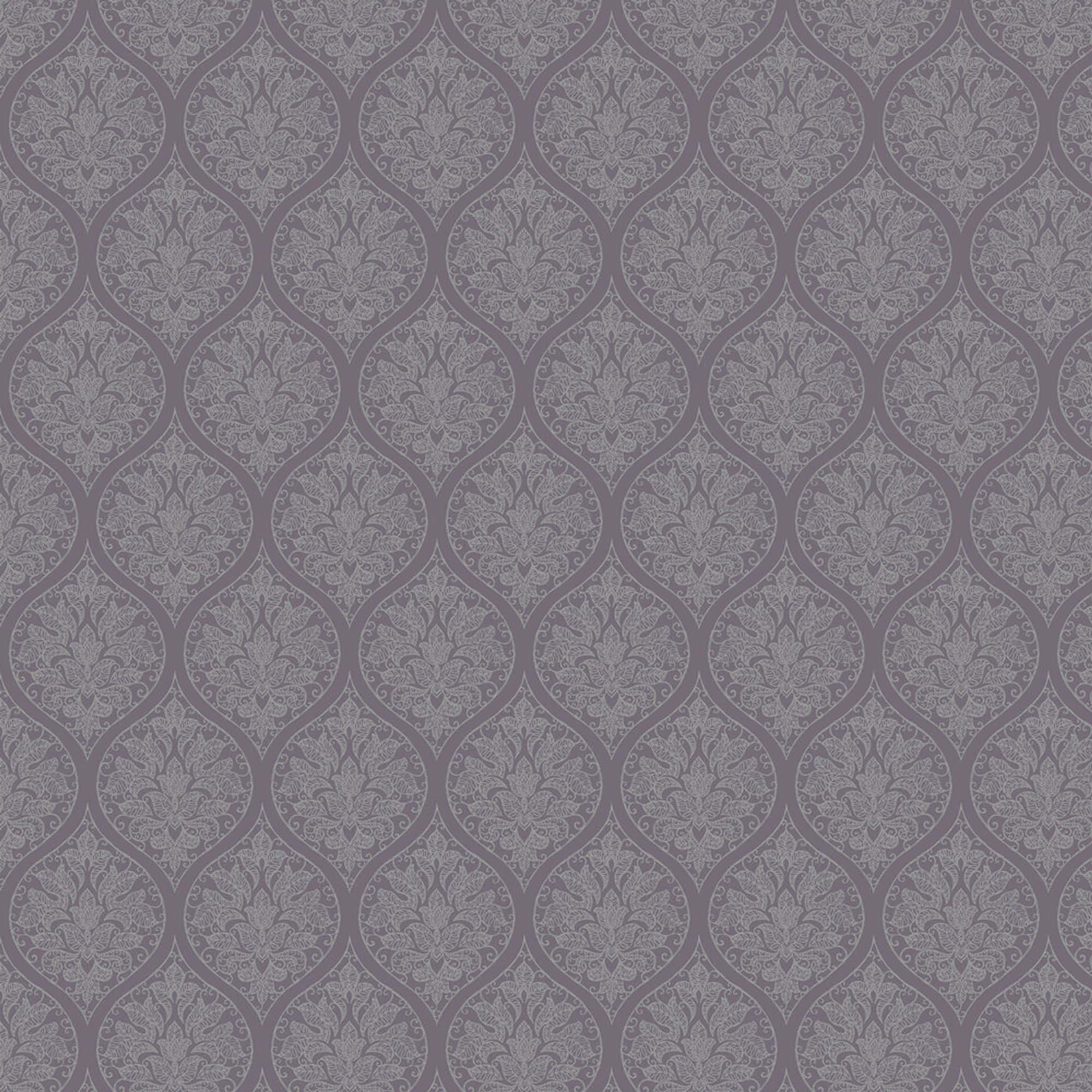 Fancy, Dark Purple Damask, gray damask, Full HD Desktop Wallpaper