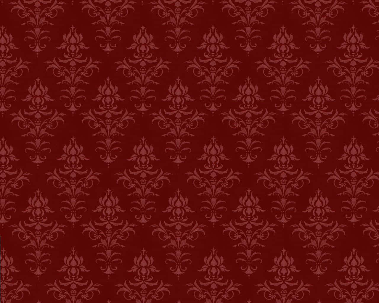 burgundy, damask, ornate, HD Desktop Wallpaper