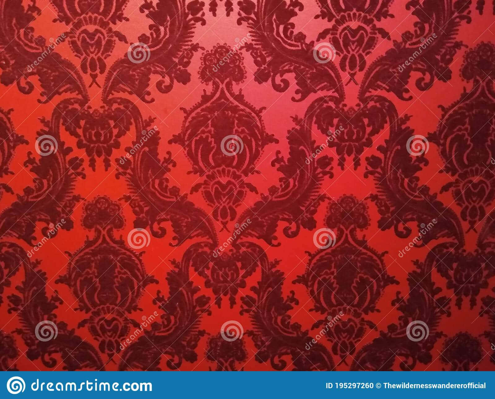 Fancy, rich red, damask, HD Desktop Wallpaper