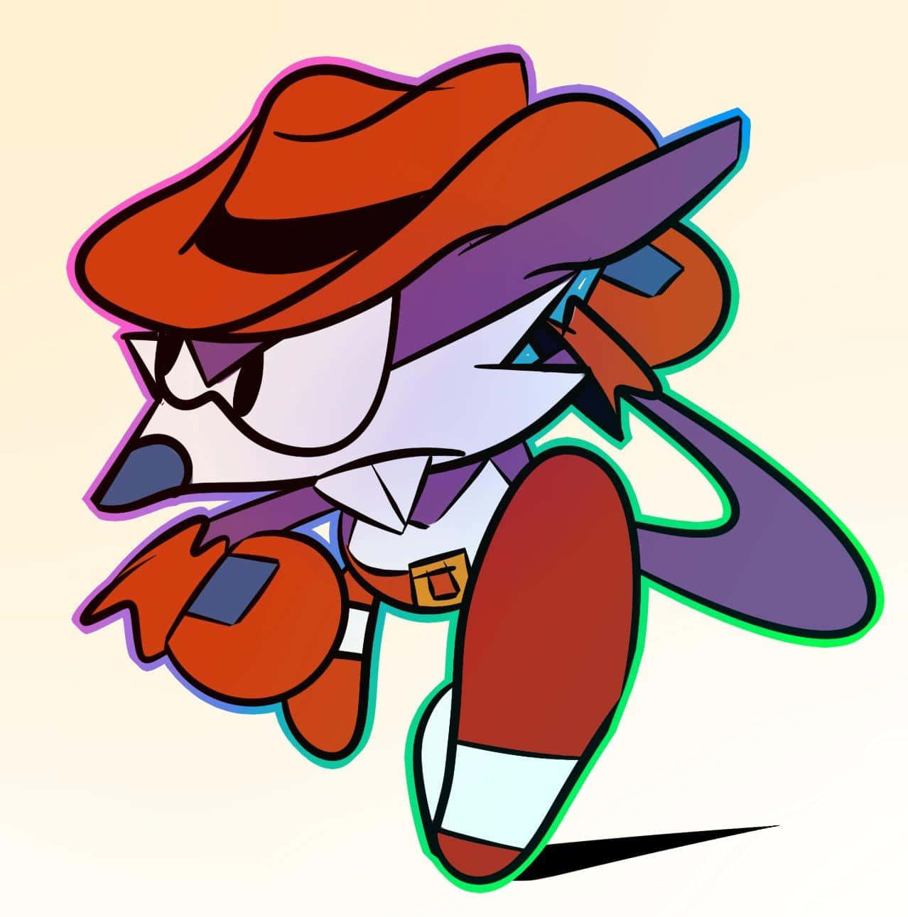 Fang The Sniper, red hat, purple outfit, HD Phone Wallpaper