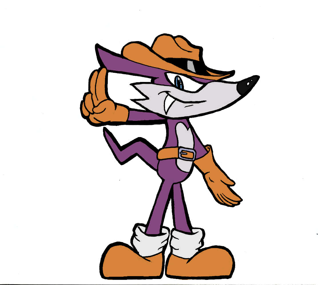 Fang The Sniper, cartoon fox, purple suit, SD Desktop Wallpaper