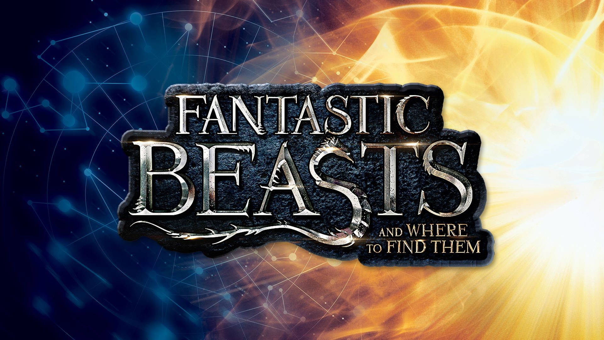 Fantastic Beasts And Where To Find Them, silver, cosmic backdrop, Full HD Desktop Wallpaper