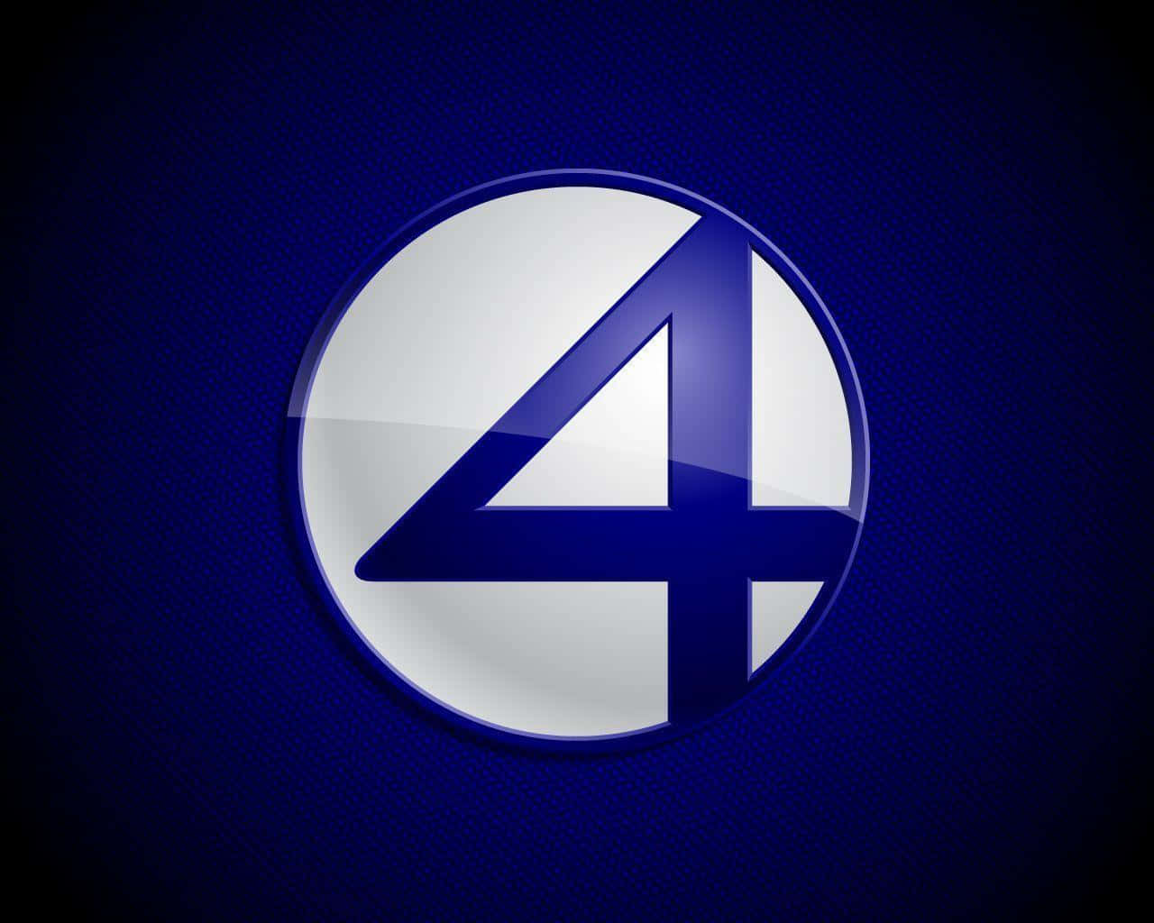 Fantastic Four, glossy, blue, HD Desktop Wallpaper
