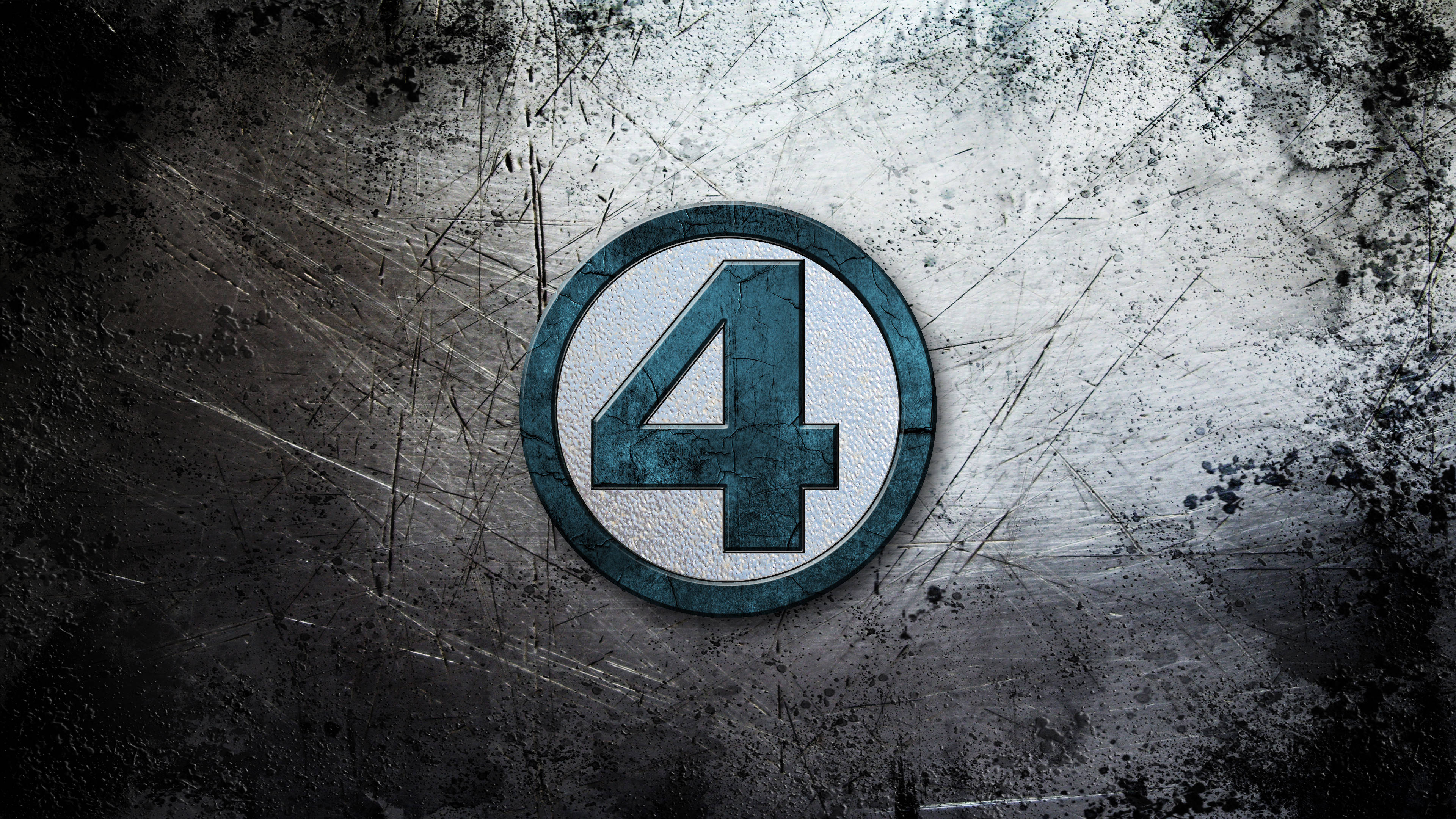 Fantastic Four, blue, number four, 4K Desktop Wallpaper