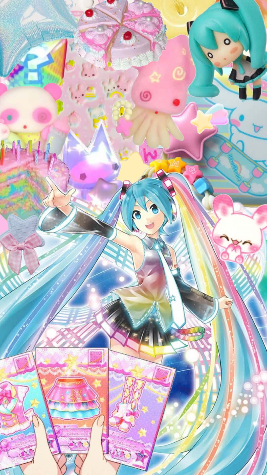 kawaii core, virtual idol, anime girl, Full HD Phone Wallpaper