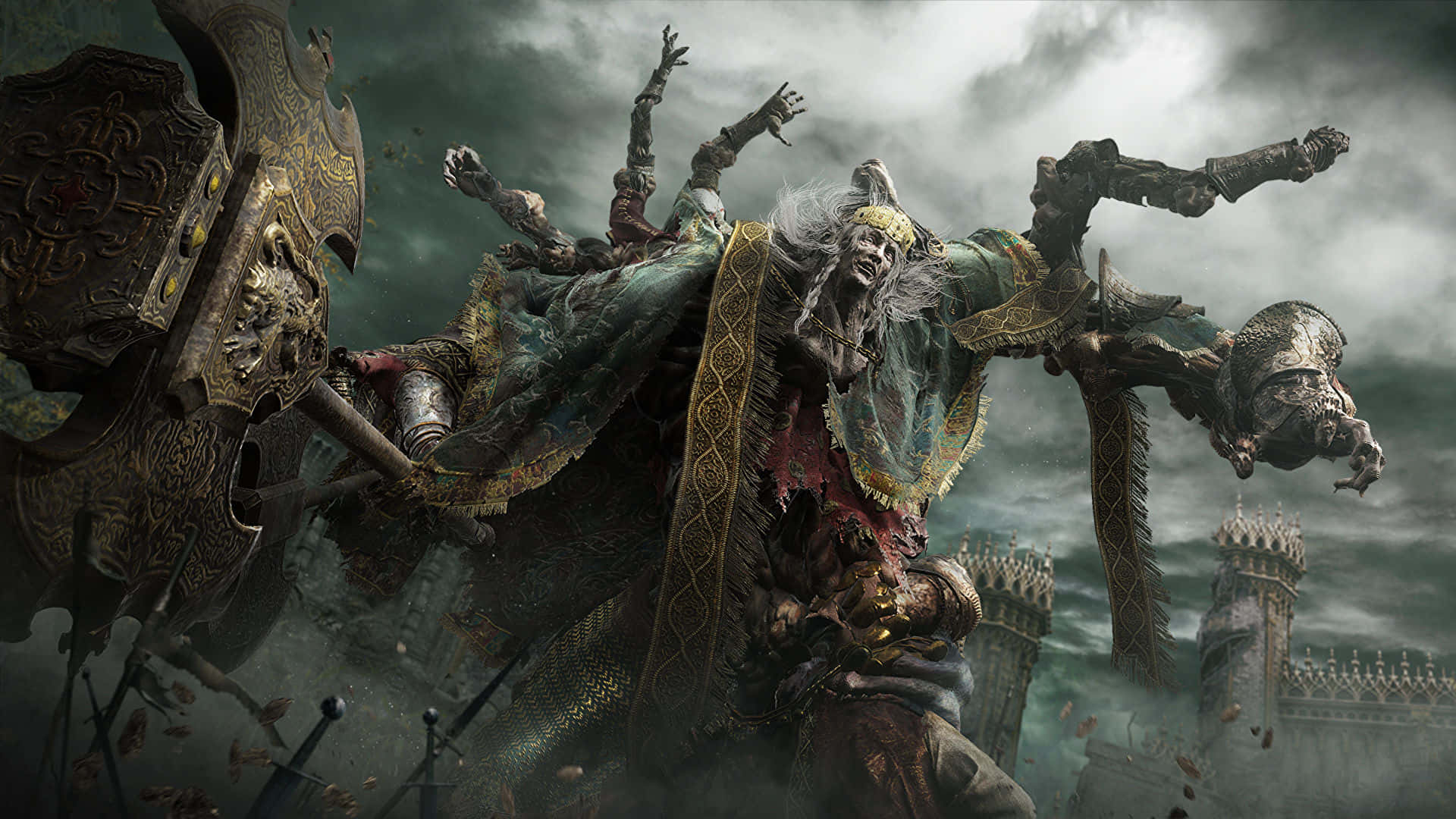 Fantasy Games, warriors, dragons, Full HD Desktop Wallpaper